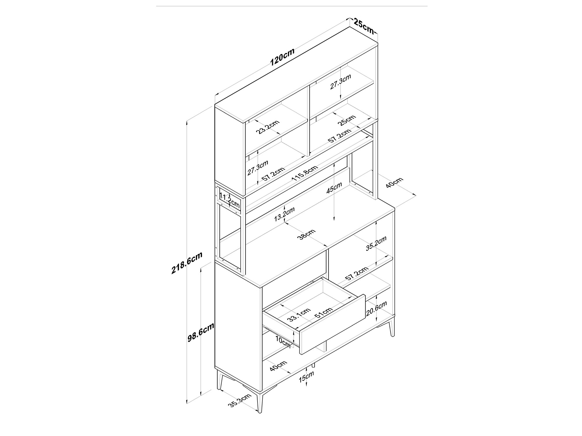 Daugiafunkcinis baldas Kailua 2681