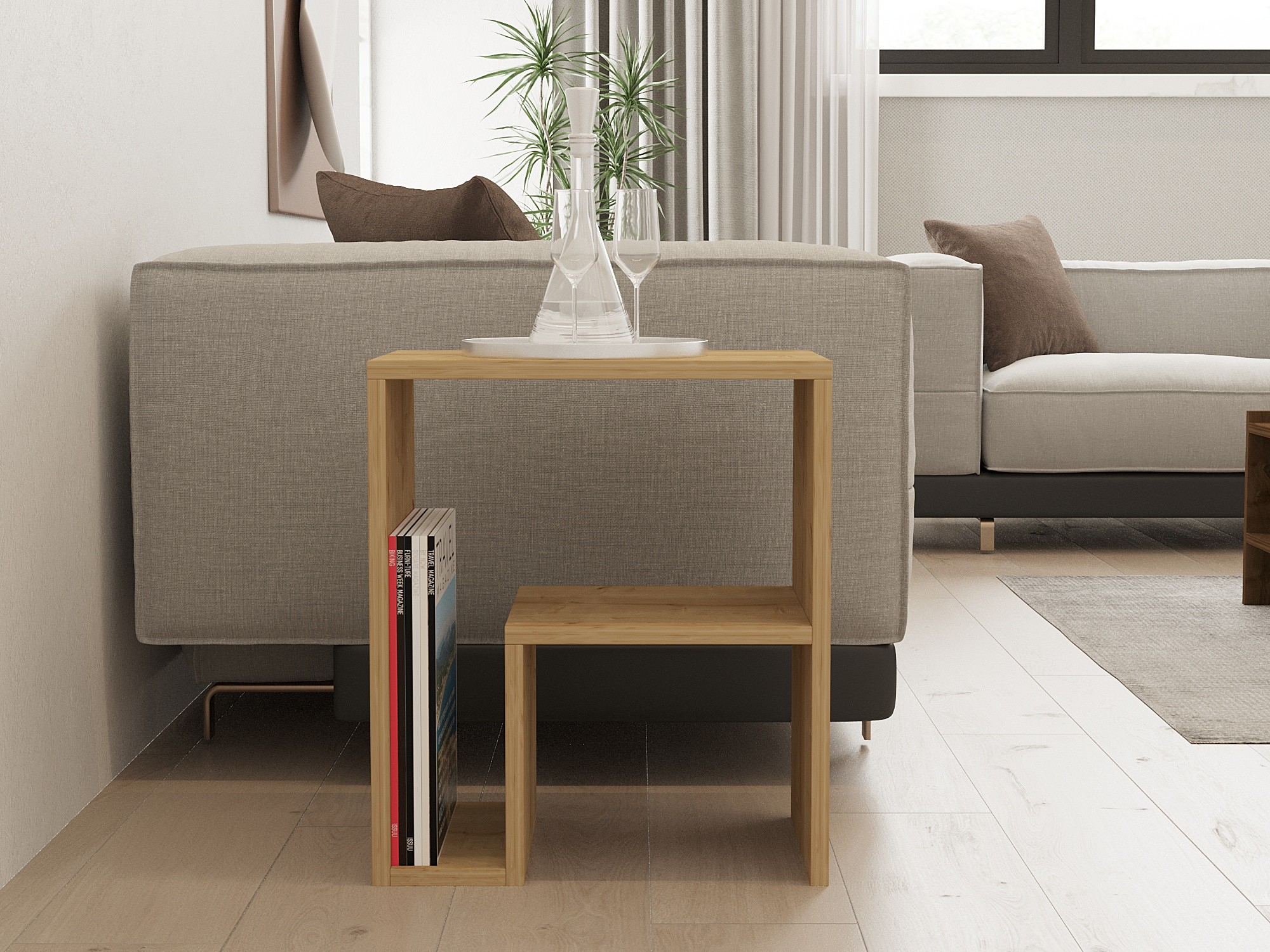 Šoninis staliukas Kailua 2688 (Ąžuolas)