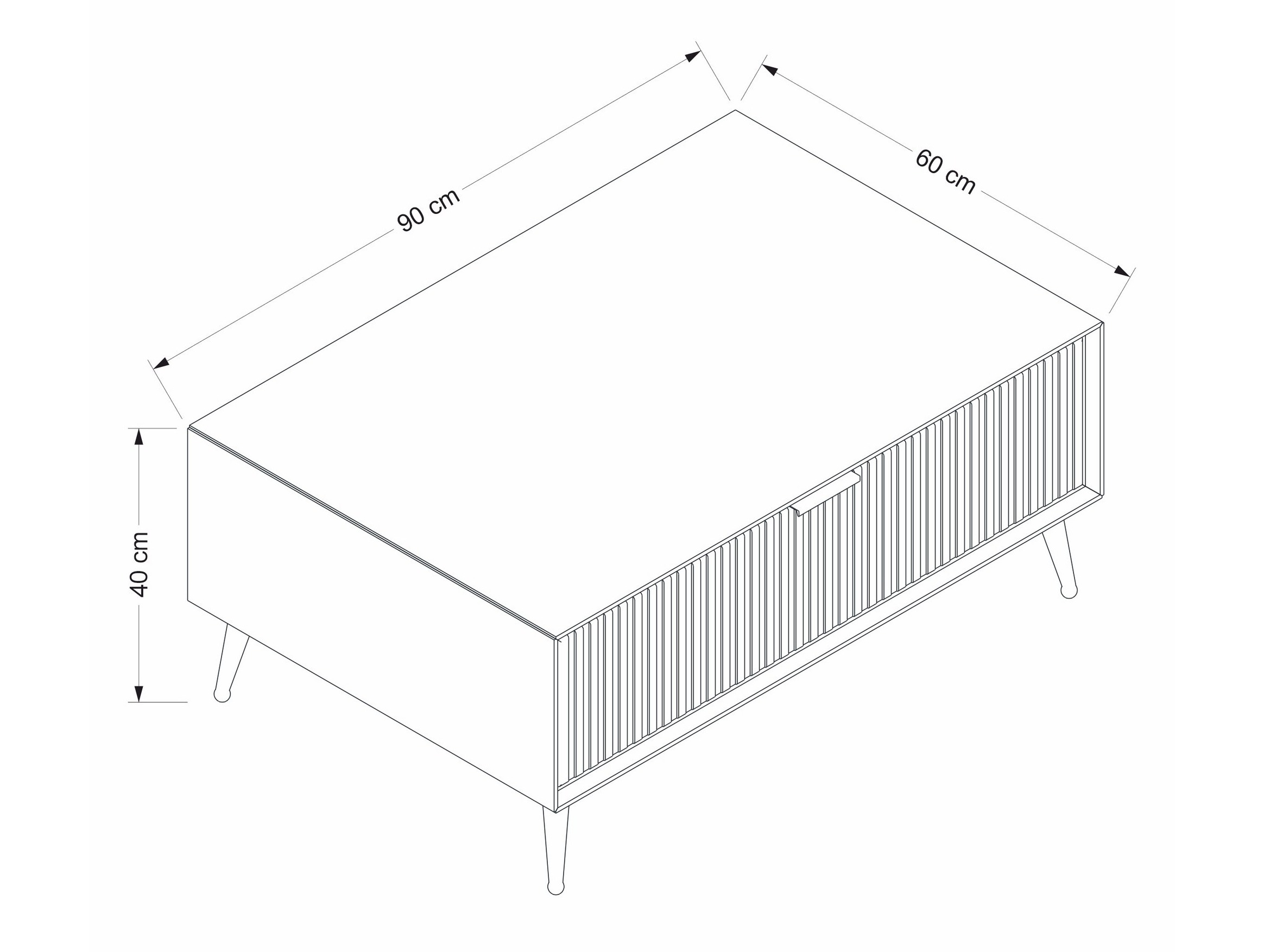 Žurnalinis staliukas Kailua 2692