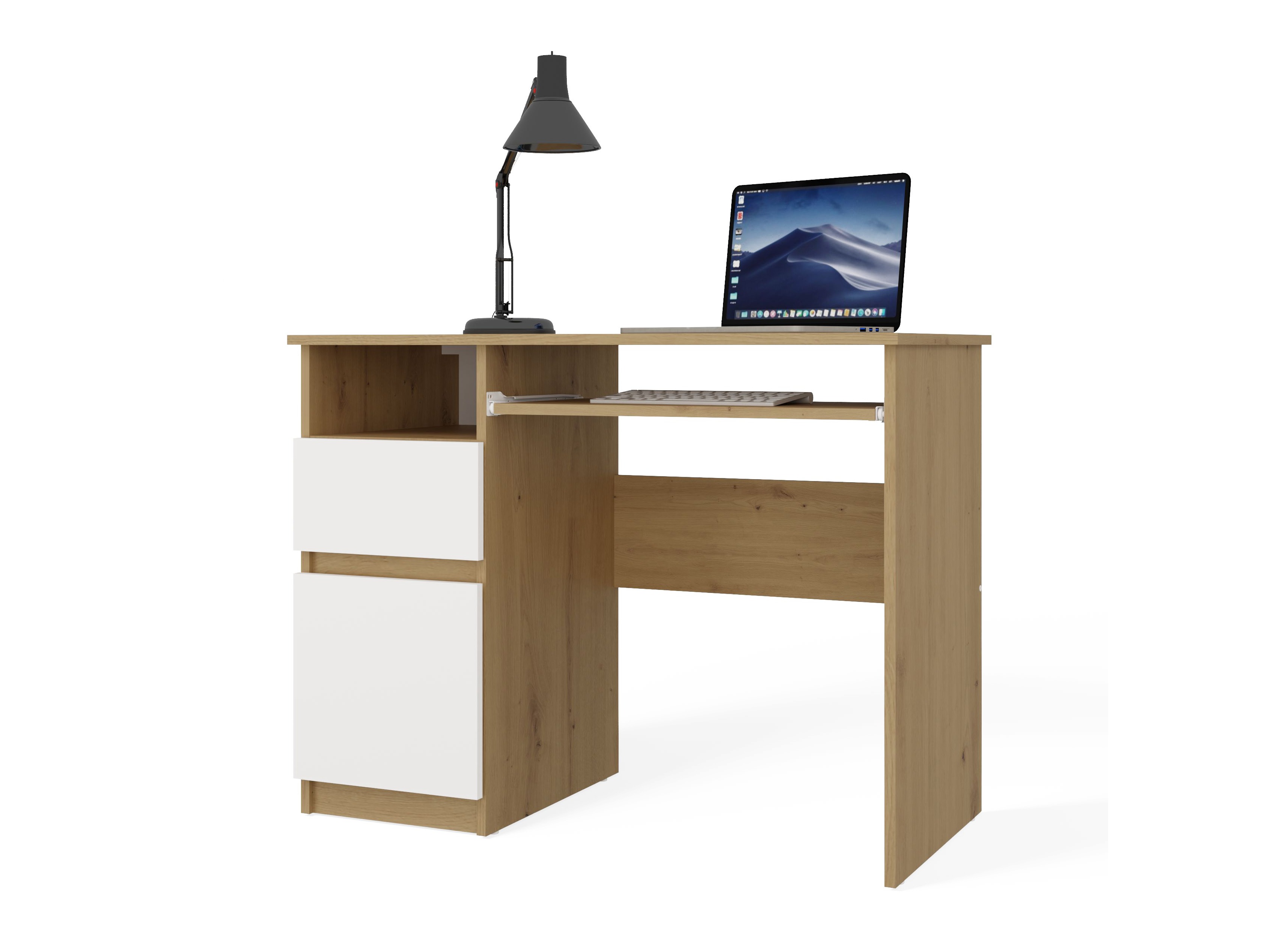 Darbo stalas Mandeville 269 (Artisan ąžuolas + Balta)