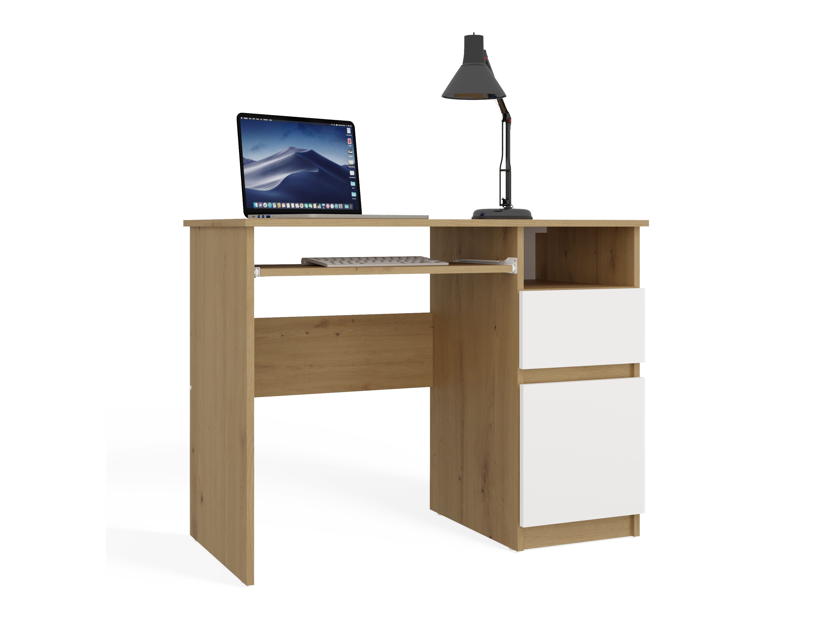 Darbo stalas Mandeville 269 (Artisan ąžuolas + Balta)