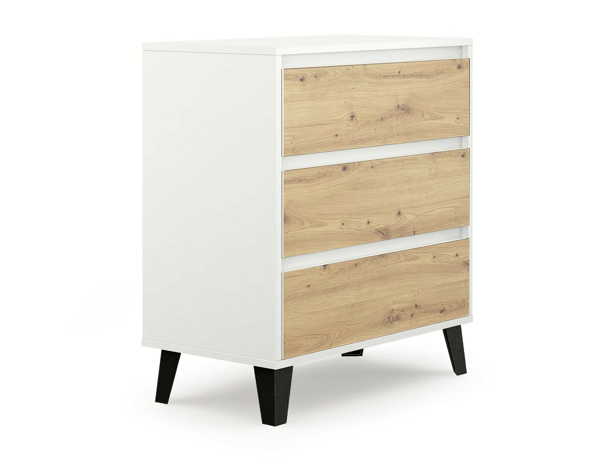 Komoda Tetena 102 (Balta + Artisan ąžuolas)