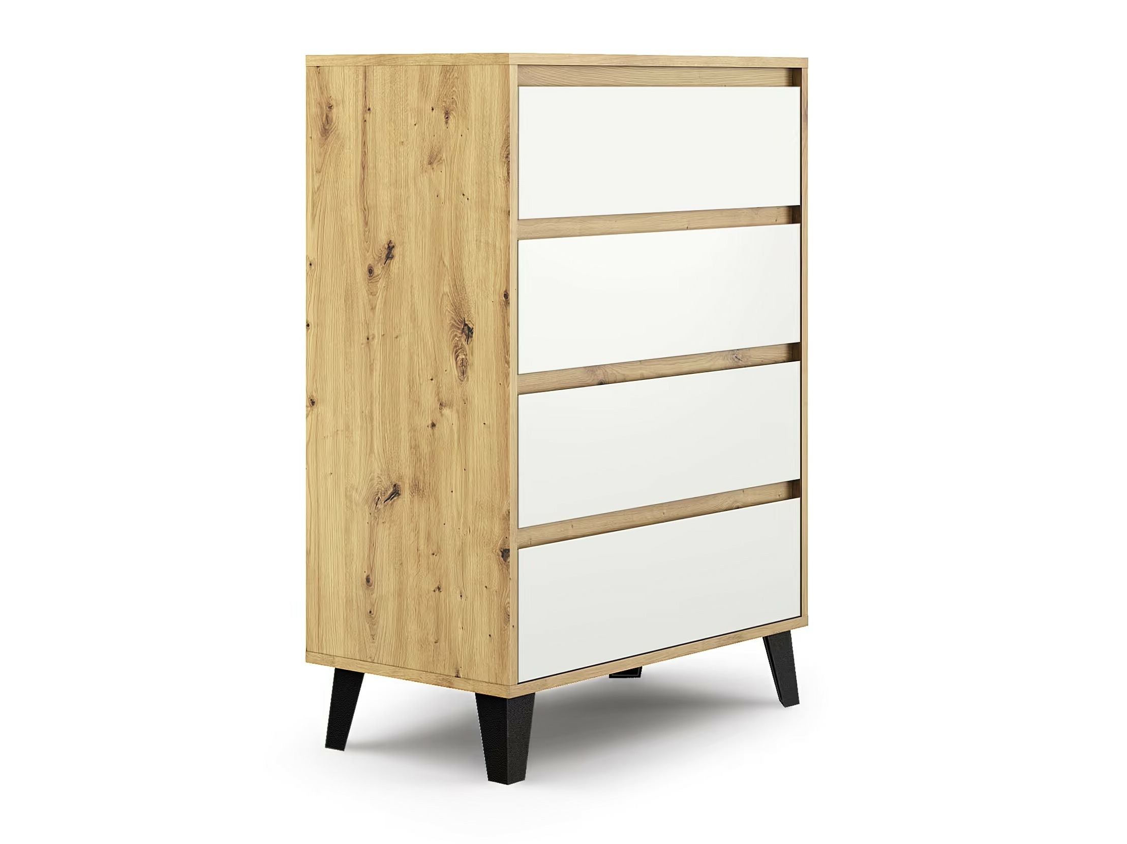 Komoda Tetena 103 (Artisan ąžuolas + Balta)