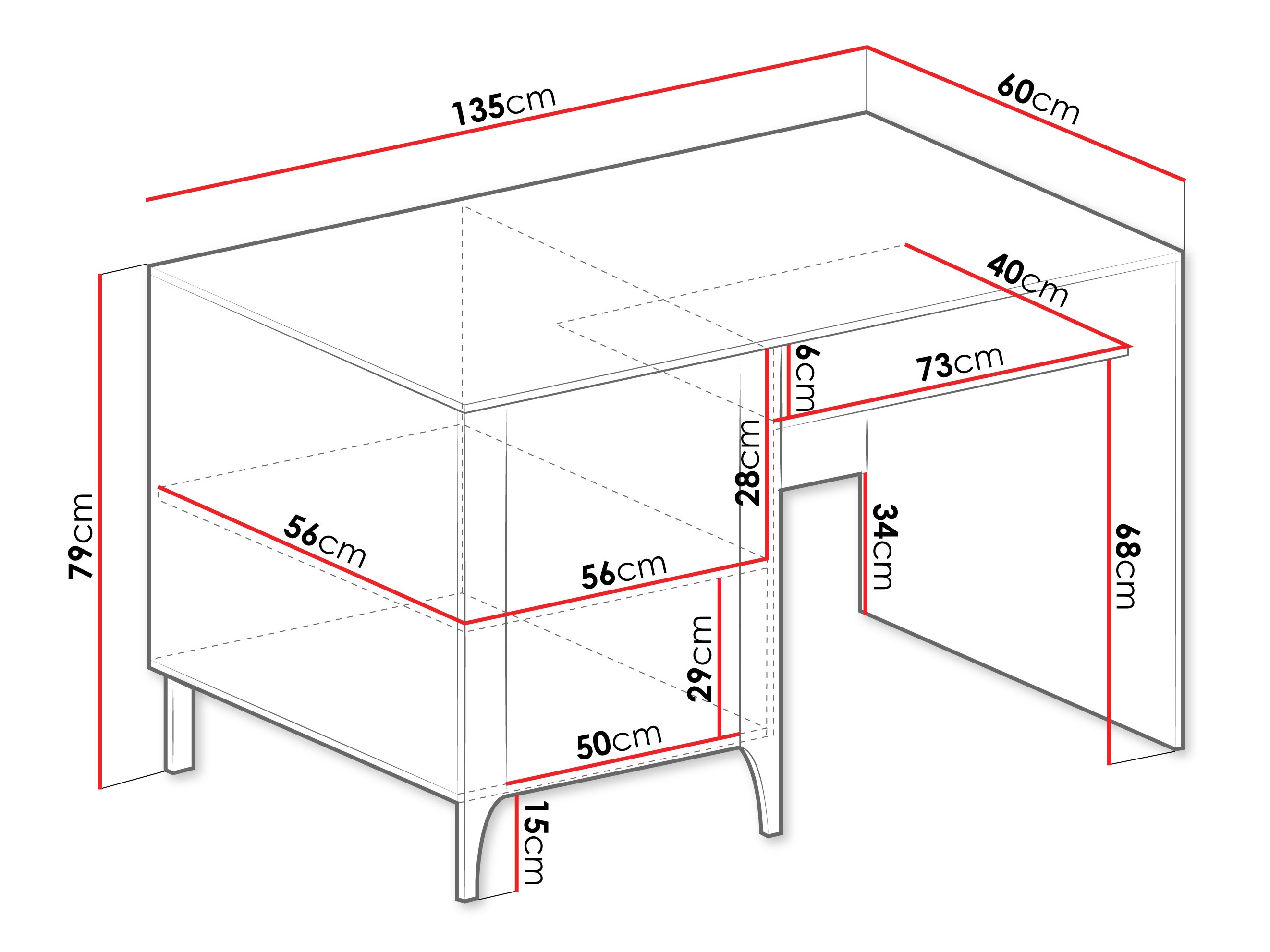 Darbo stalas Mavtoru 108 (Juoda)