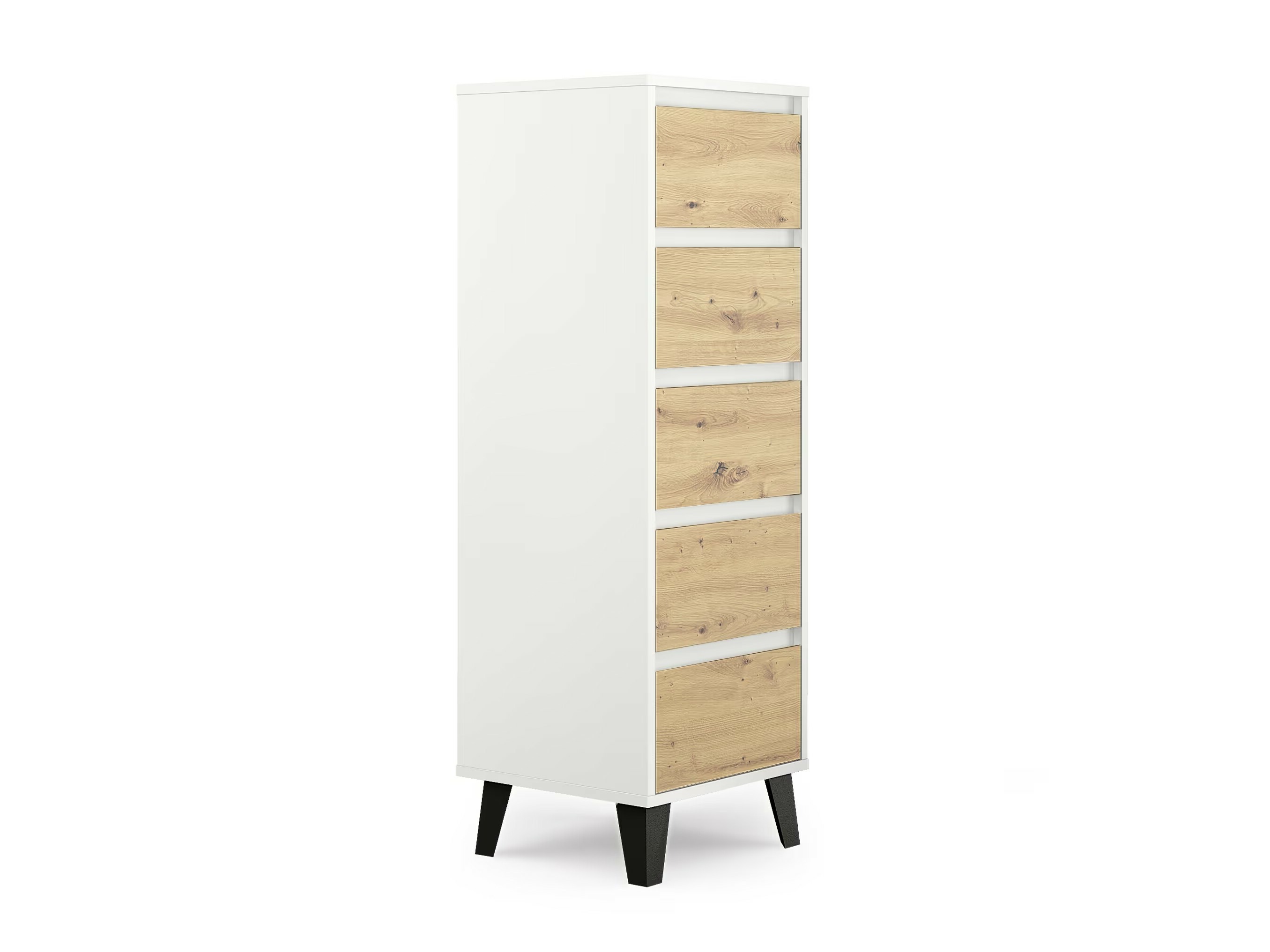 Komoda Tetena 104 (Balta + Artisan ąžuolas)