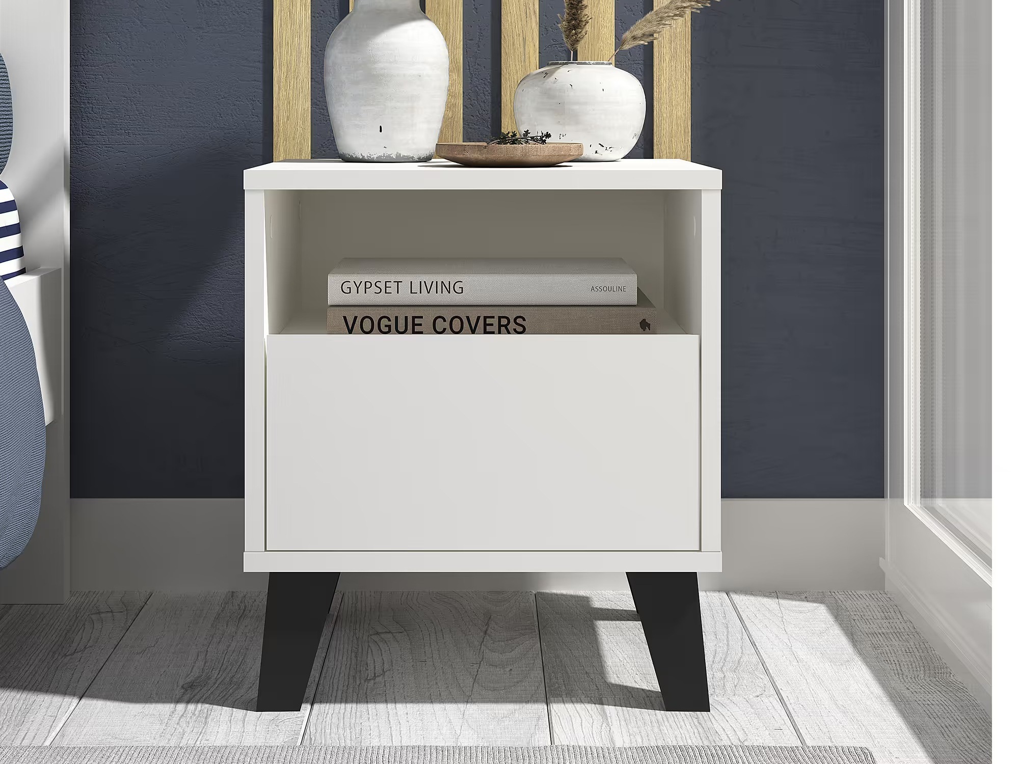 Naktinis staliukas Tetena 105 (Balta)