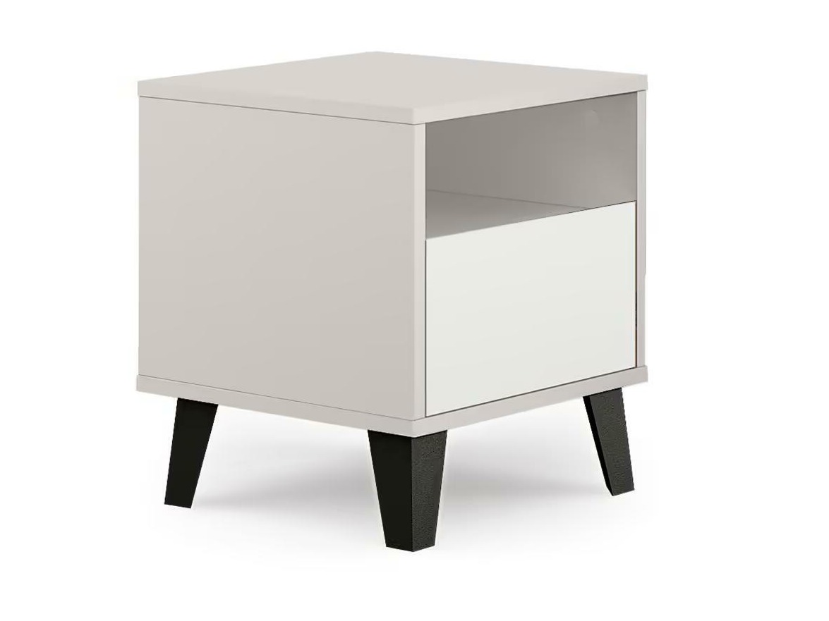 Naktinis staliukas Tetena 105 (Kašmyras + Balta)