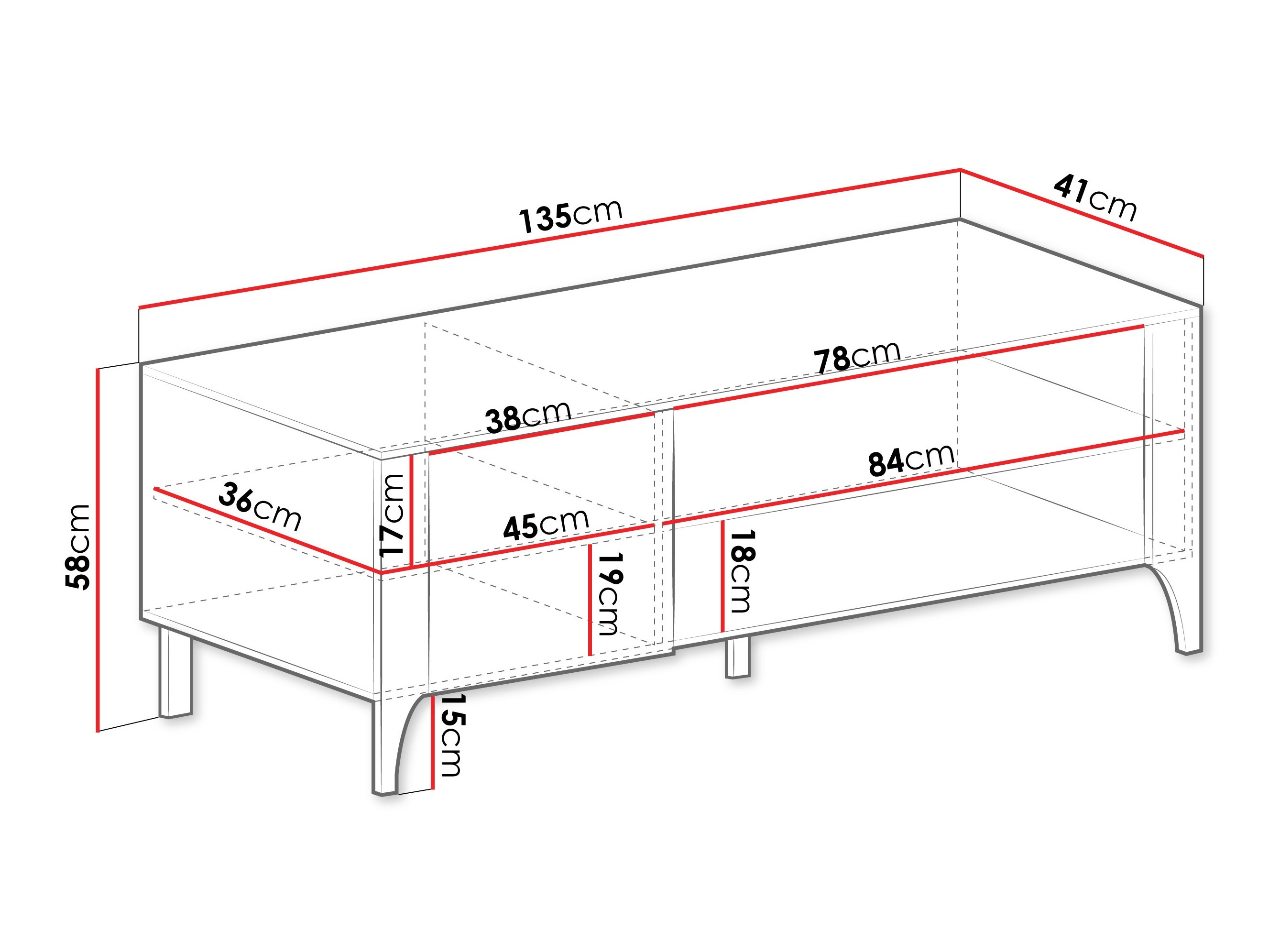 TV staliukas Mavtoru 107 (Juoda)