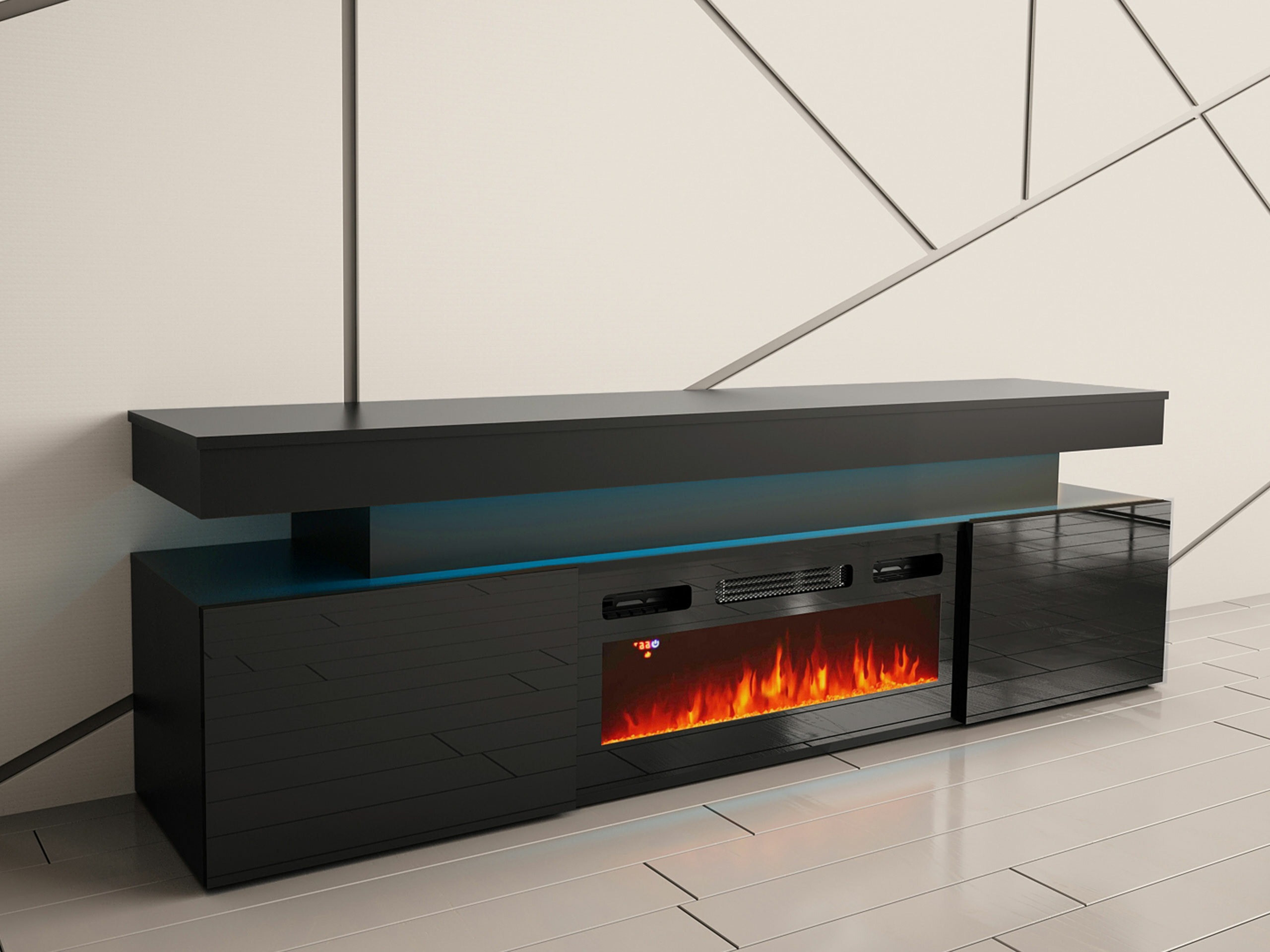 TV staliukas Monfero 104 (Juoda + Blizgi juoda)