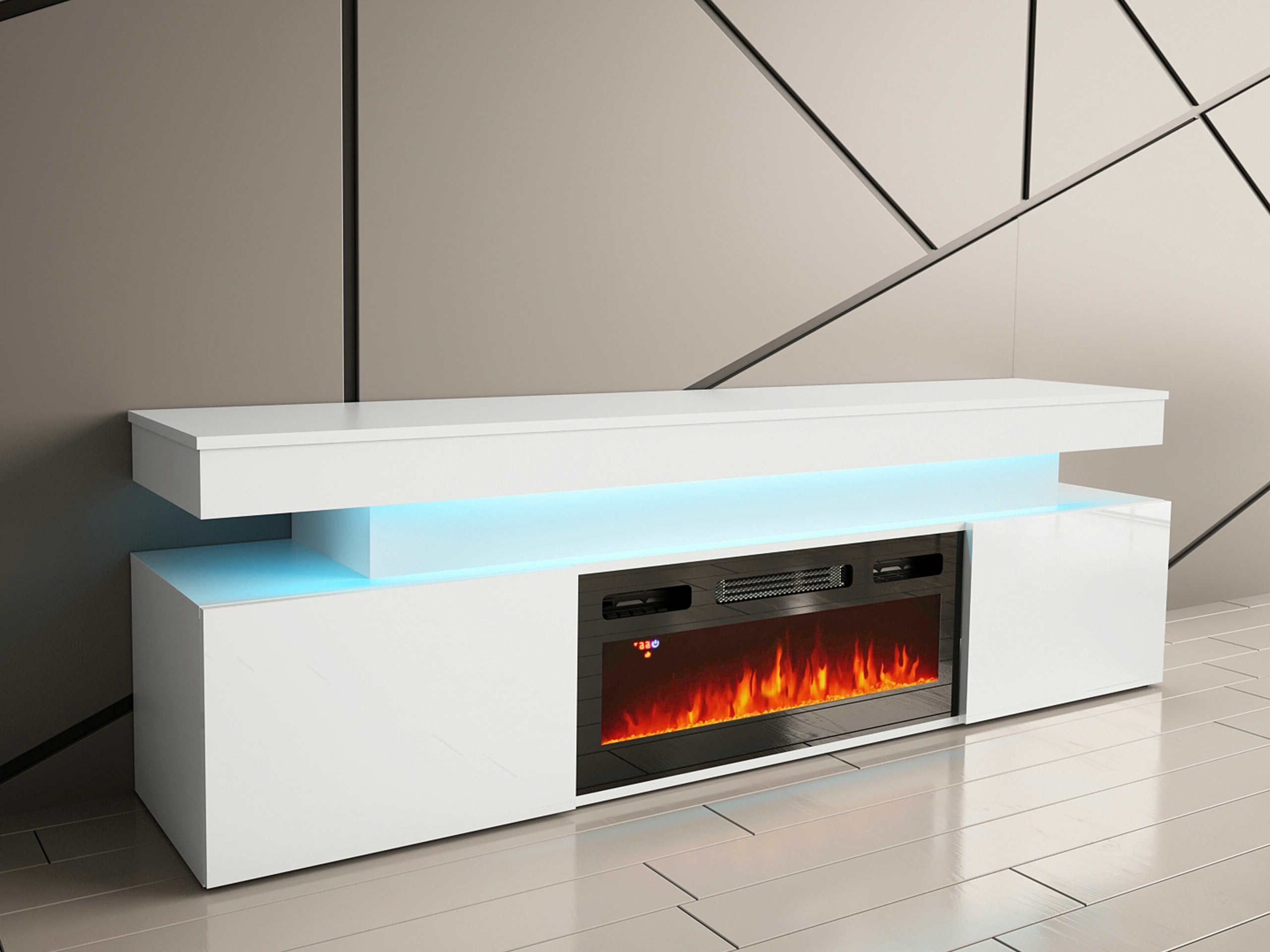 TV staliukas Monfero I (Balta + Blizgi balta)