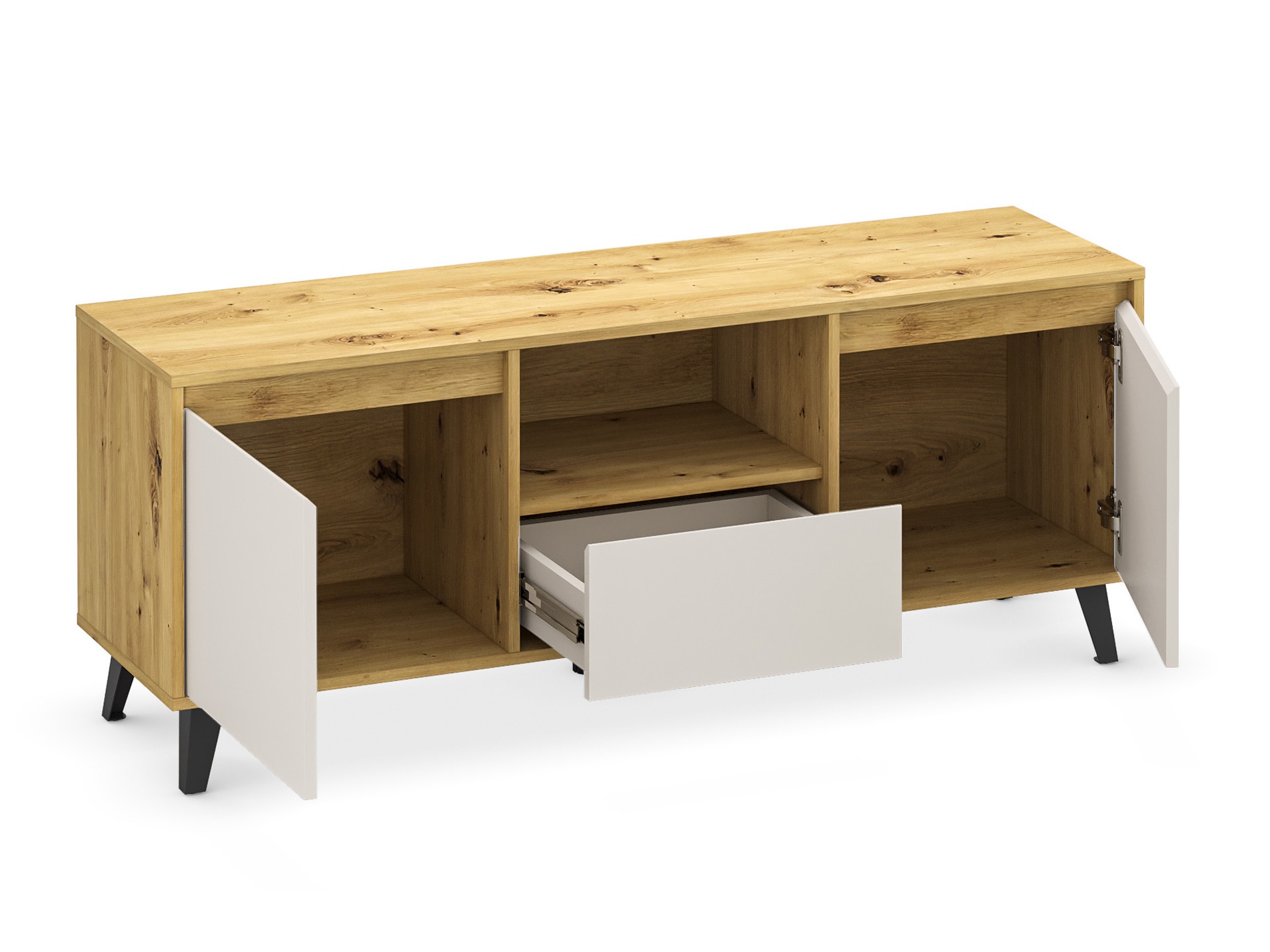 TV staliukas Tetena 106 (Artisan ąžuolas + Kašmyras)