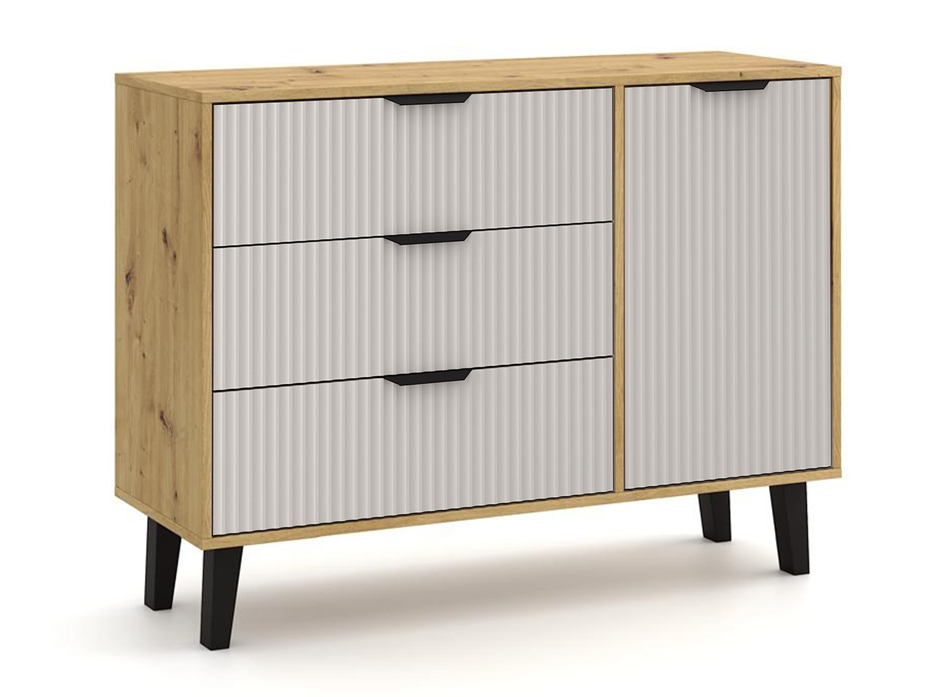 Komoda Dorophu 100 (Artisan ąžuolas + Kašmyras)