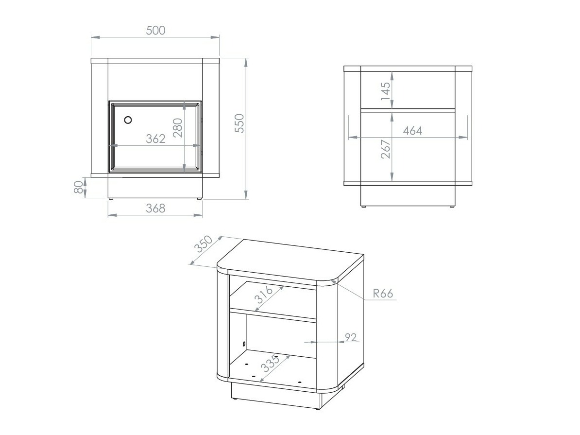 Naktinis staliukas ST8227