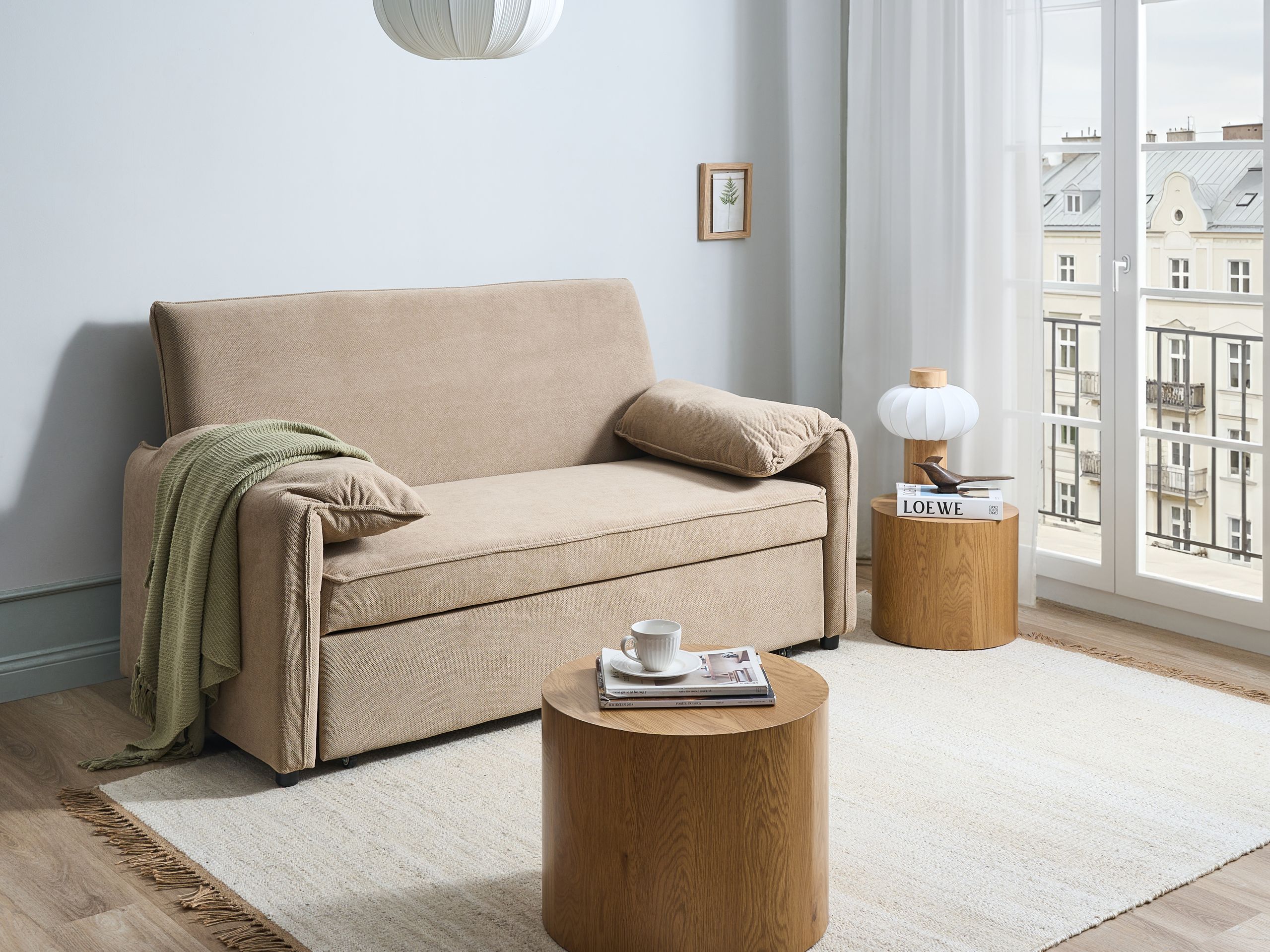 Sofa lova Berwyn 2908 (Kreminė)