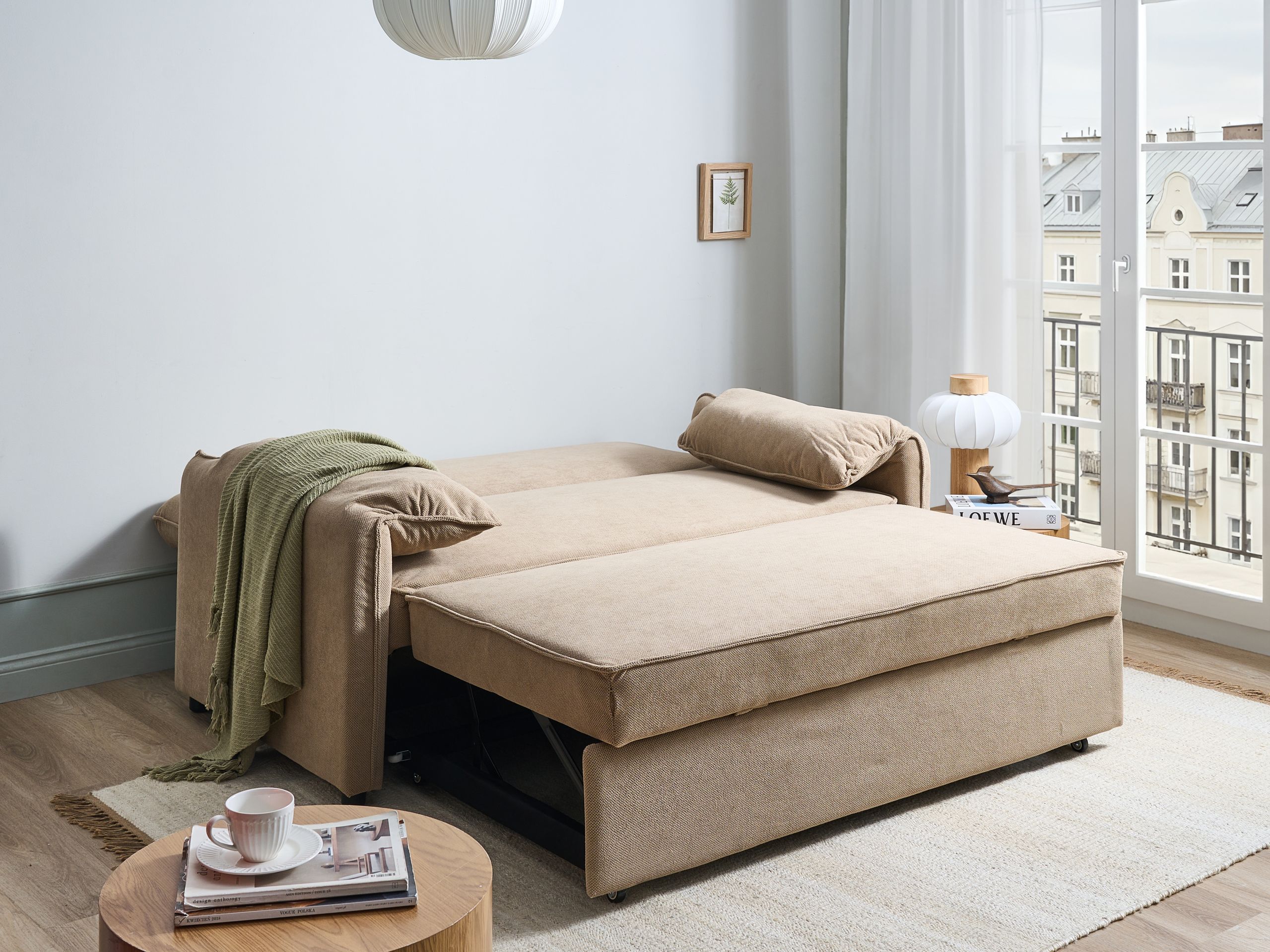Sofa lova Berwyn 2908 (Kreminė)