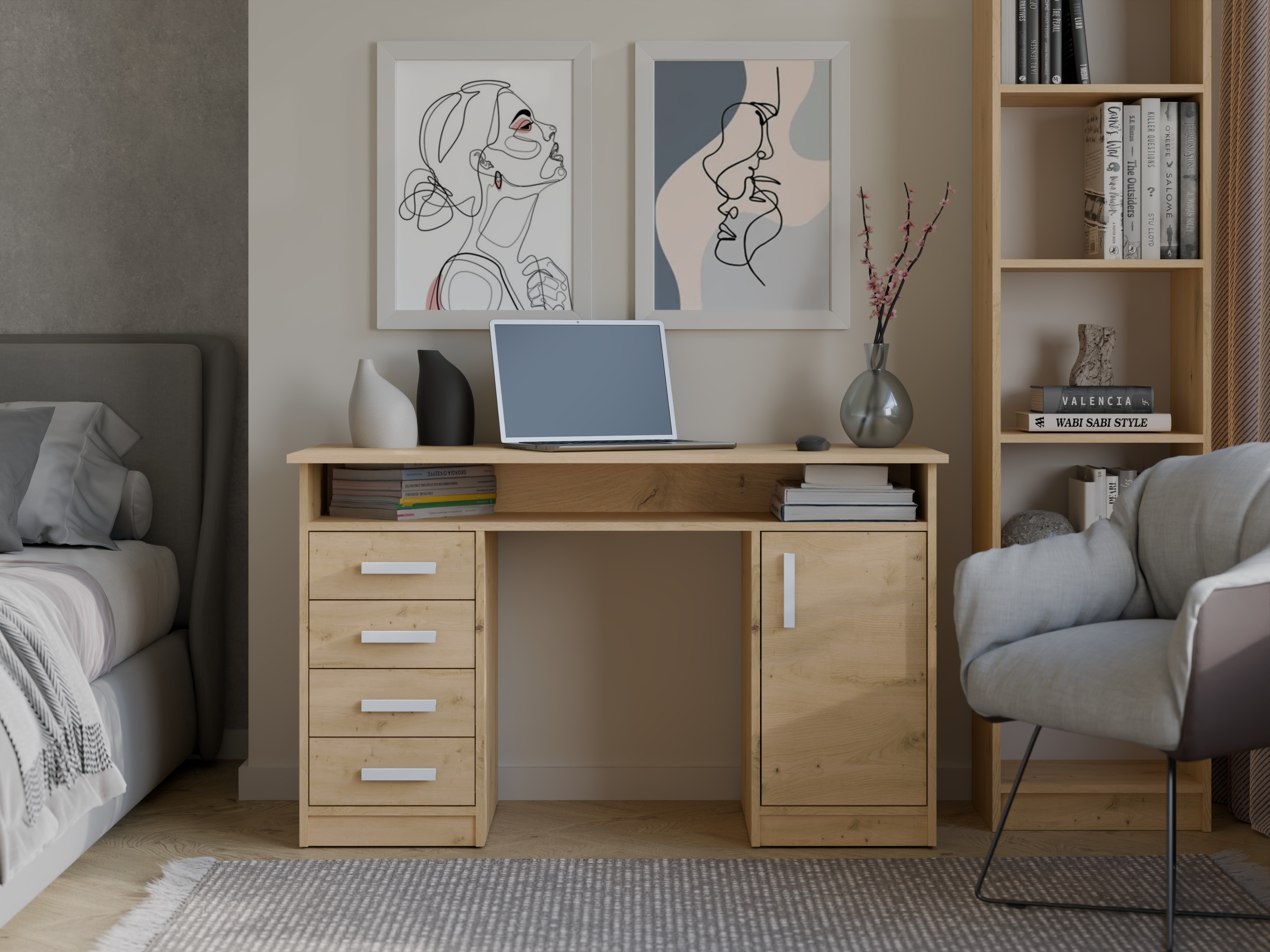 Darbo stalas Mandeville 329 (Artisan aok)