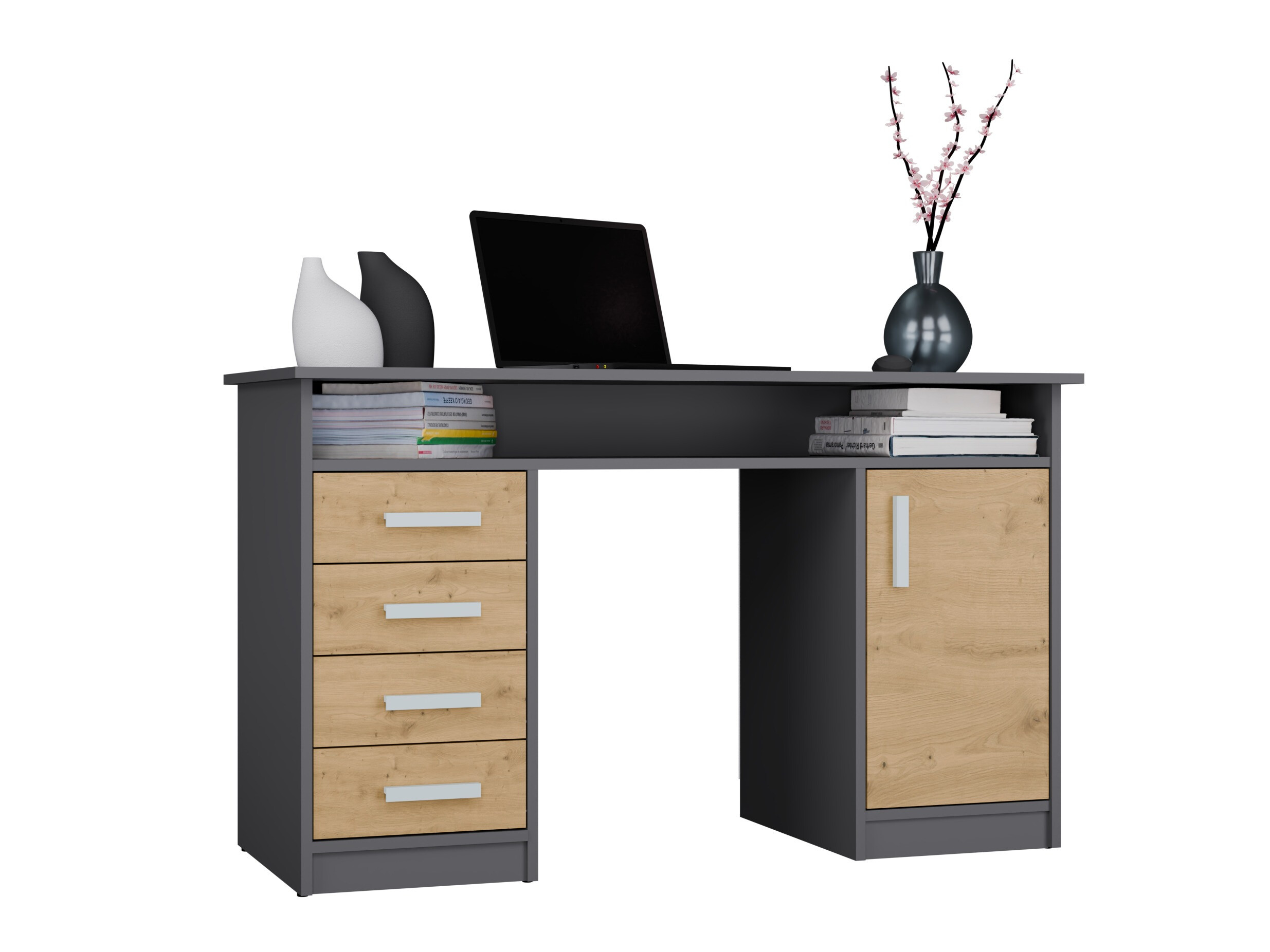 Darbo stalas Mandeville 329 (Artisan ąžuolas + Antracitas)