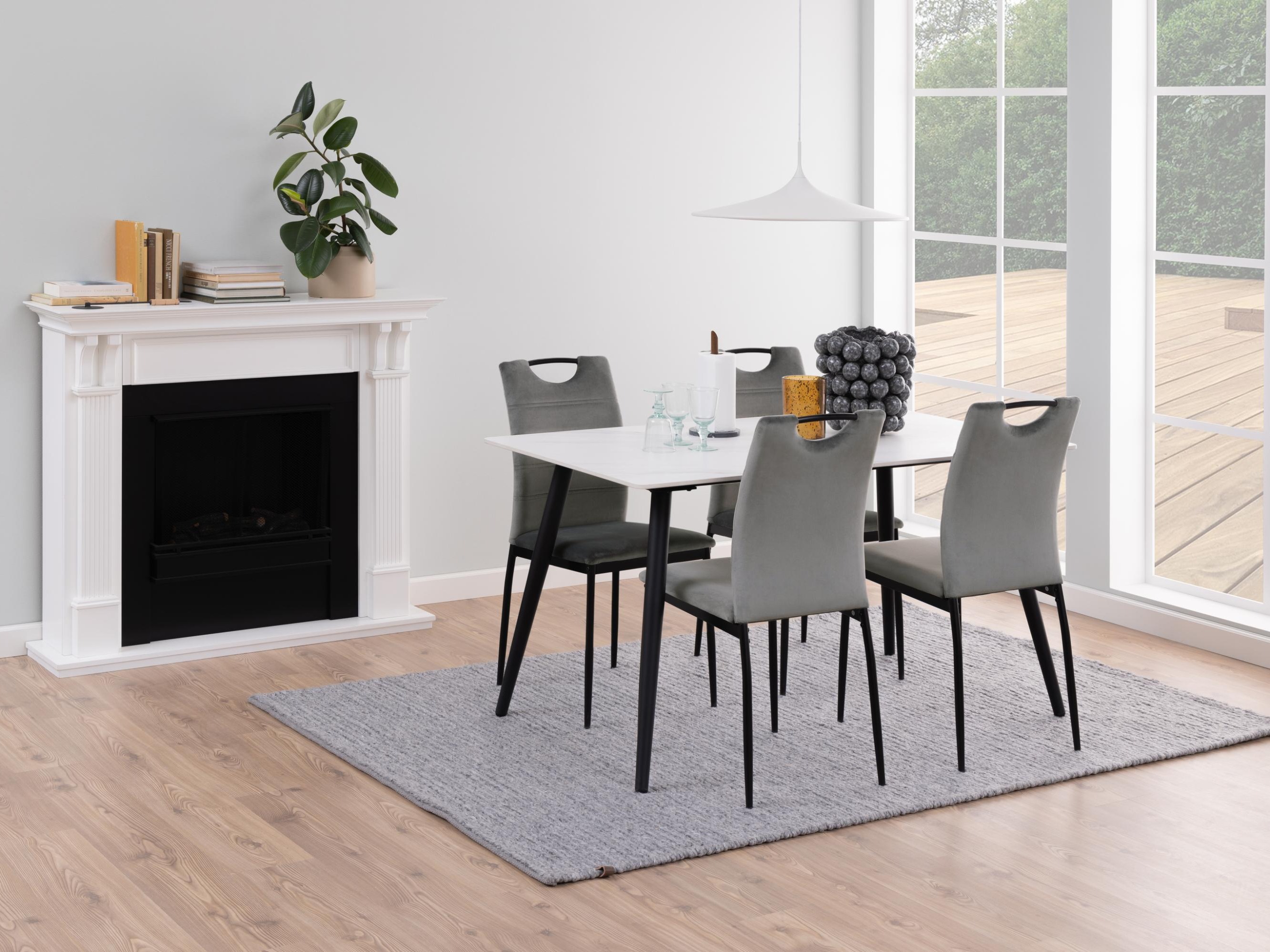 Stalas Norsica 588 (Baltas marmuras)