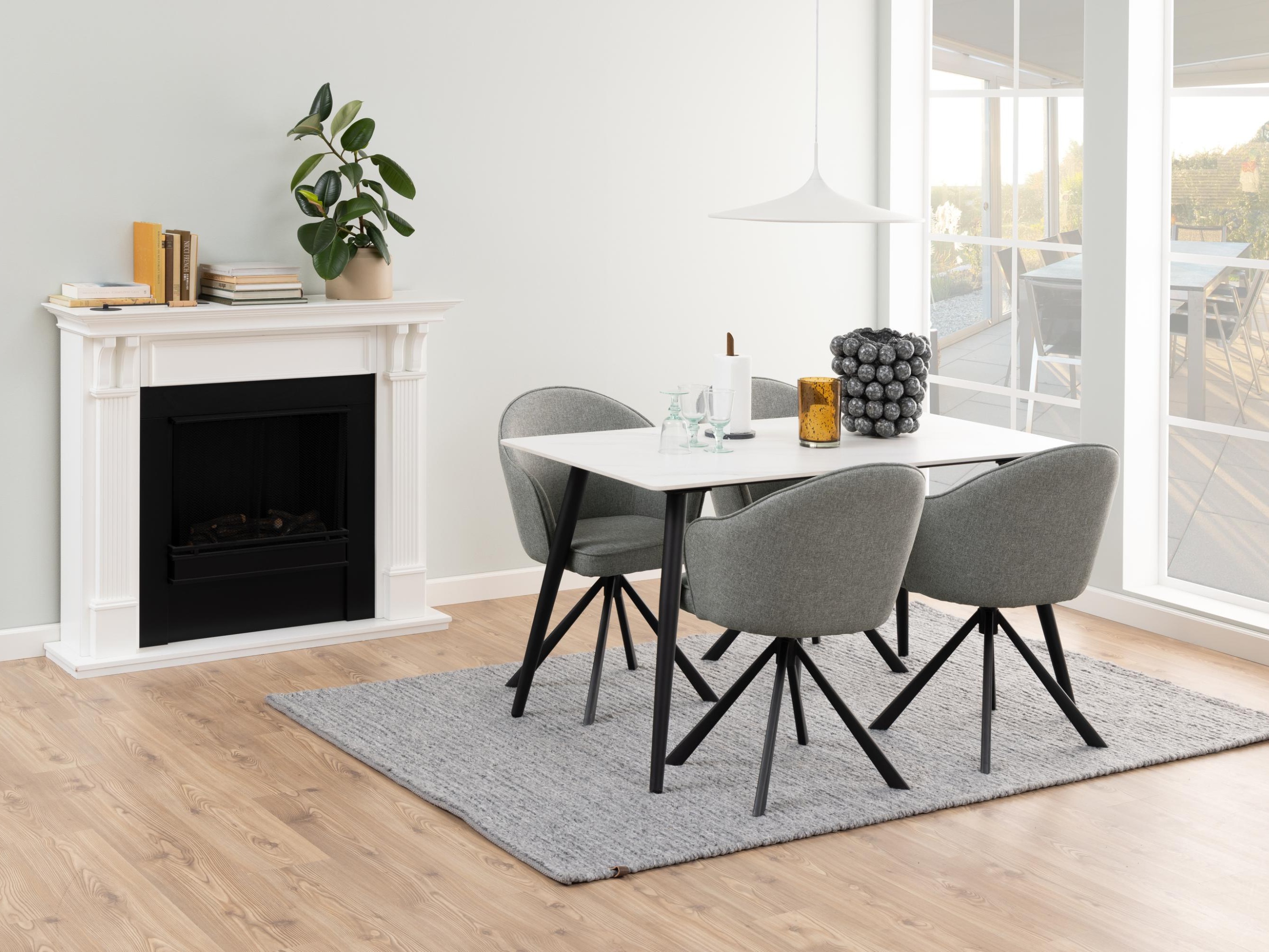 Stalas Norsica 588 (Baltas marmuras)