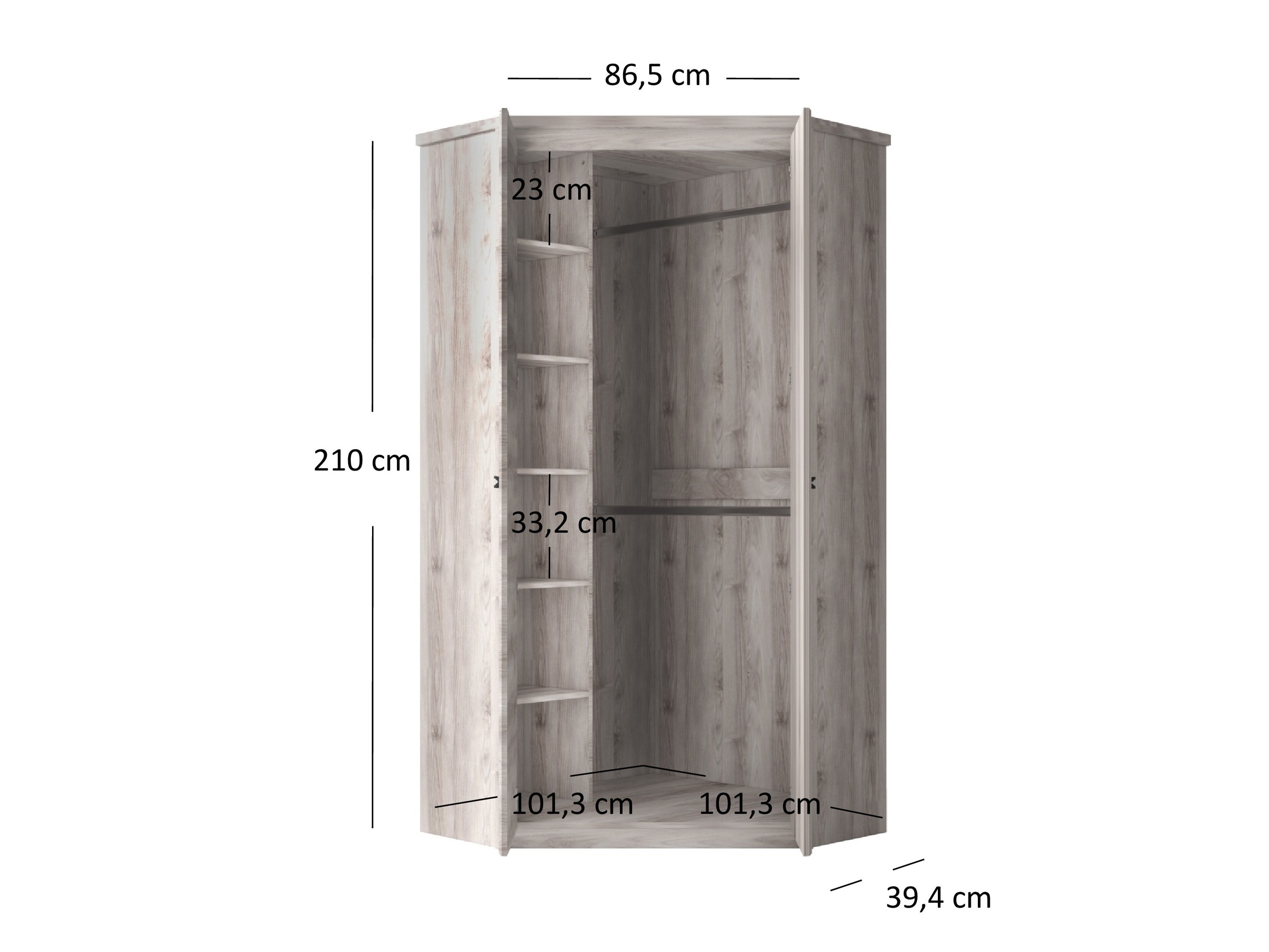 Kampinė spinta Marlivi 105