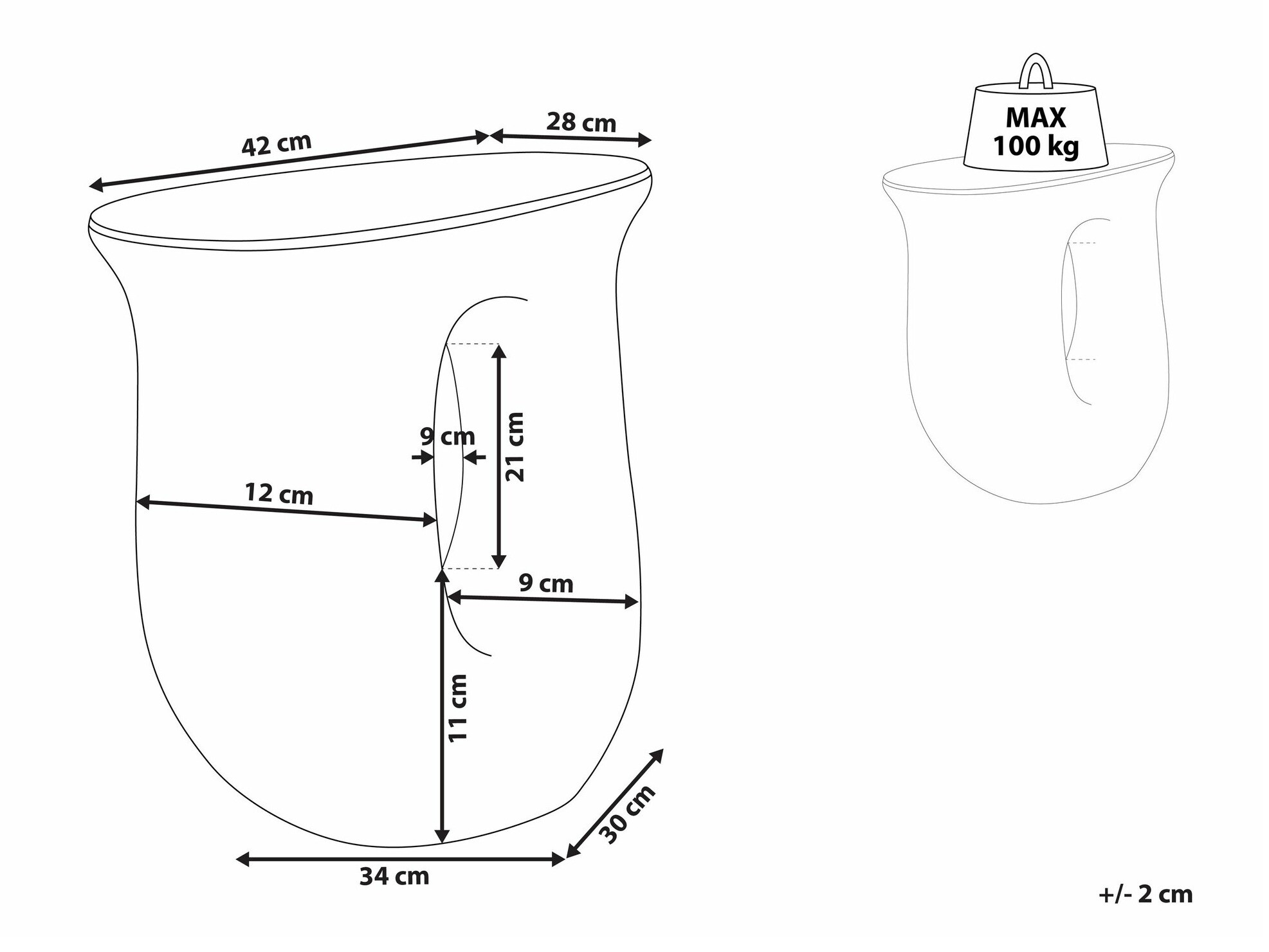 Šoninis staliukas ST8250