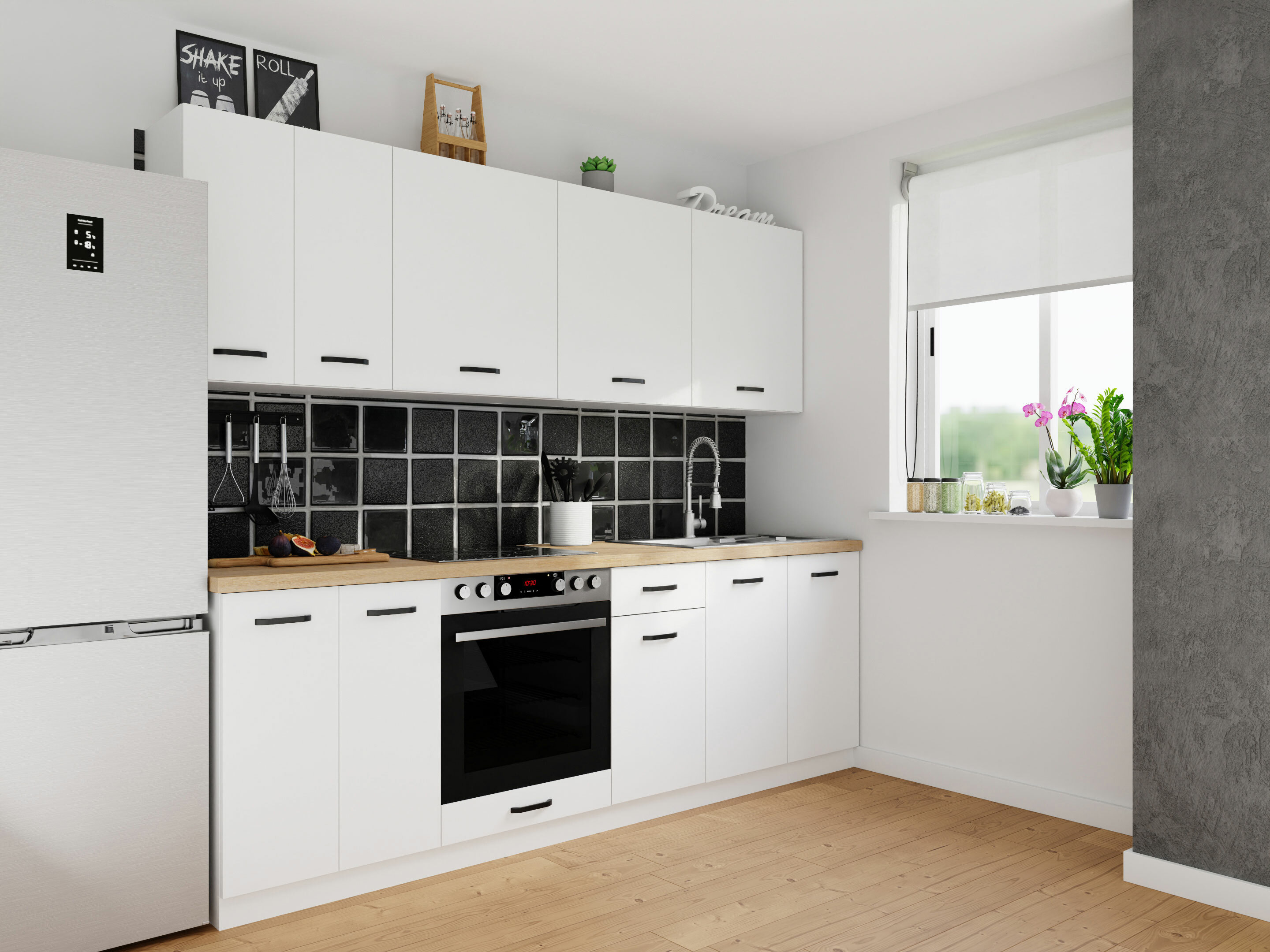 Modulinė spintelė su durelėmis Top White 115