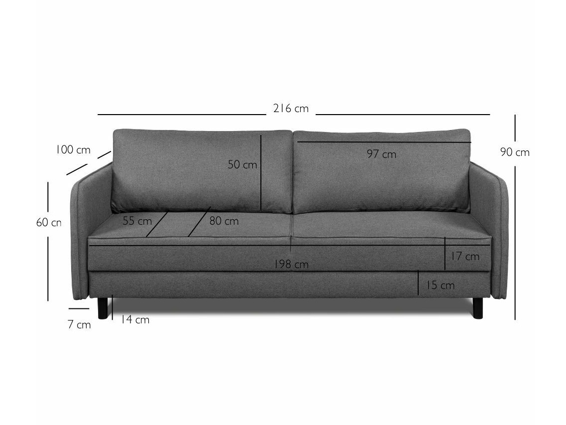 Sofa lova Durham 105 (Lumos 16)