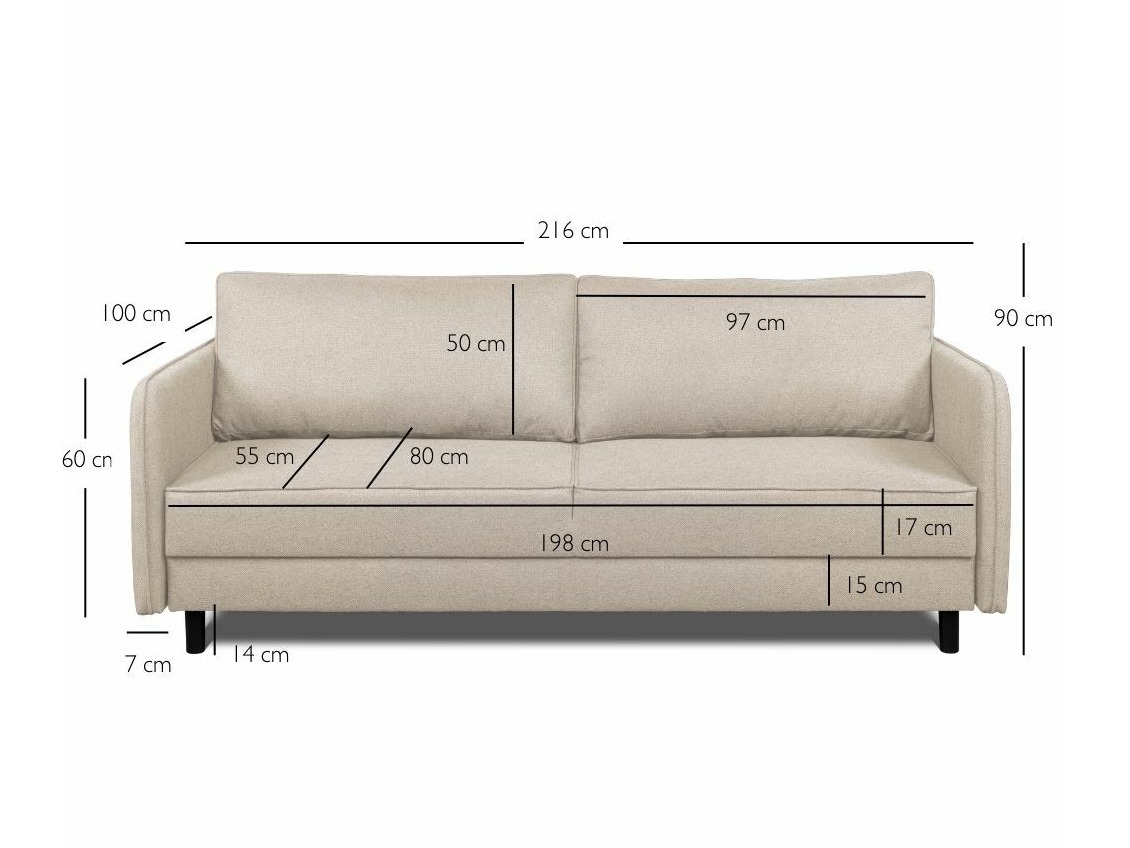 Sofa lova Durham 105 (Lumos 22)