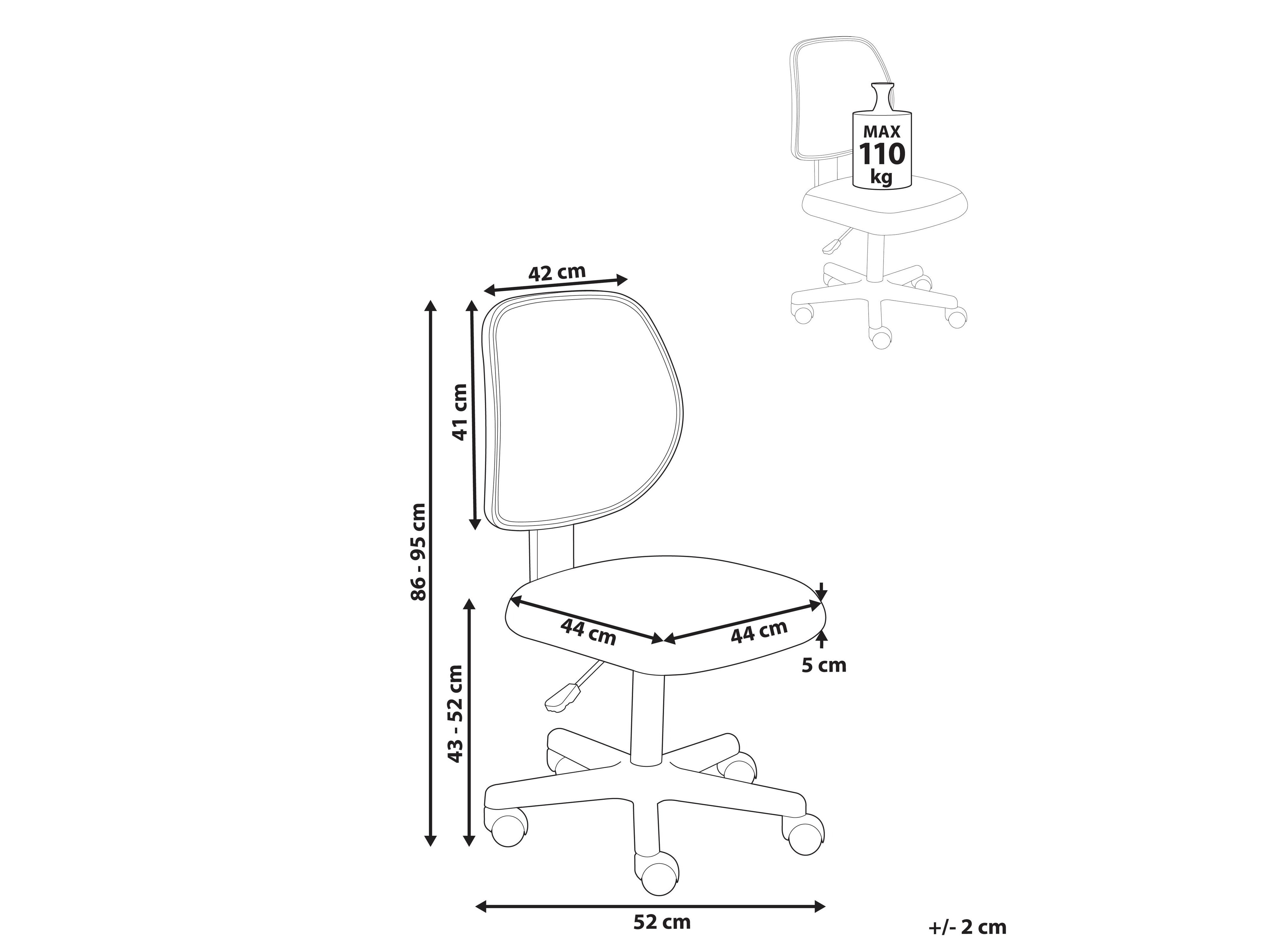 Biuro kėdė Berwyn 2920 (Šviesi pilka)