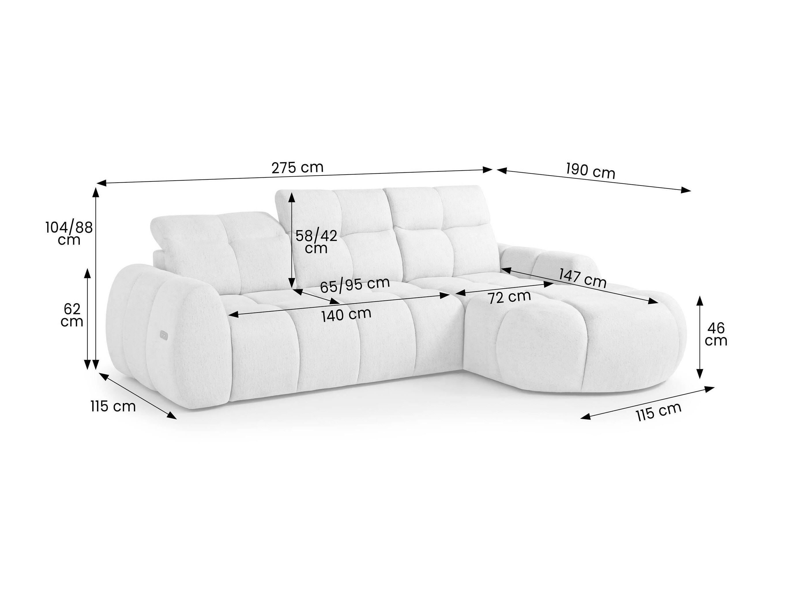 Minkštas kampas Margate 137 (Raven 86)