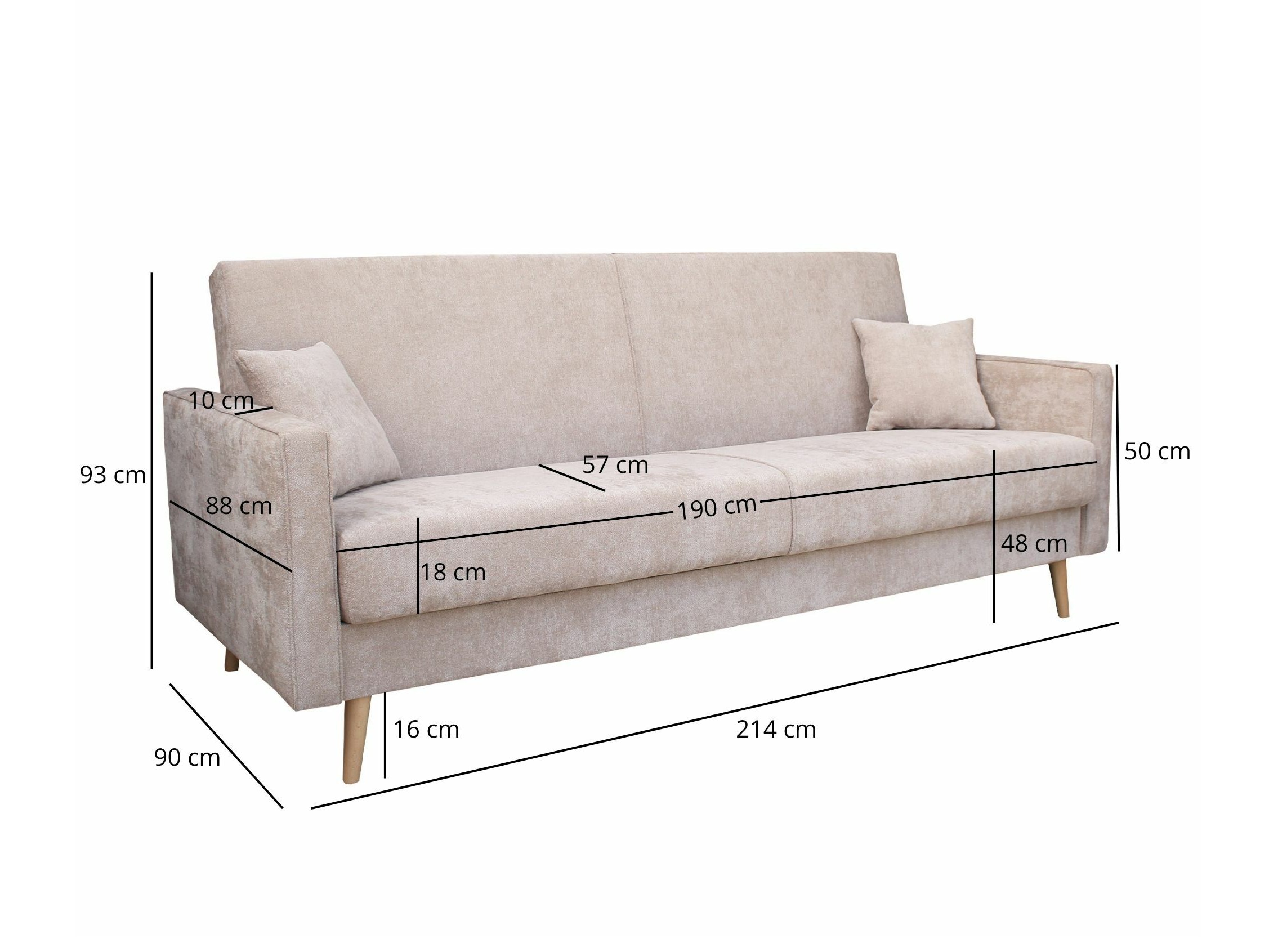 Sofa lova Durham 116 (Sereno 682)