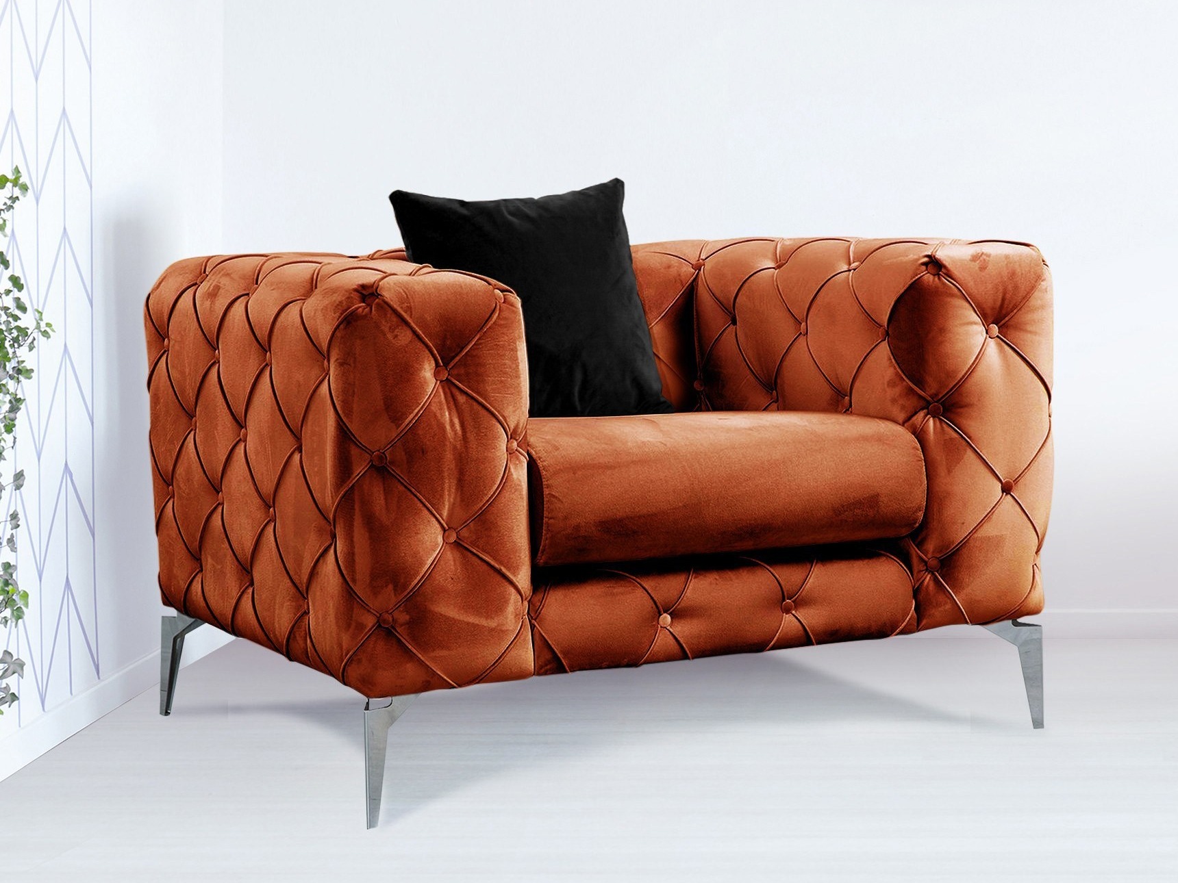 Chesterfield fotelis Altadena 358 (Oranžinė)
