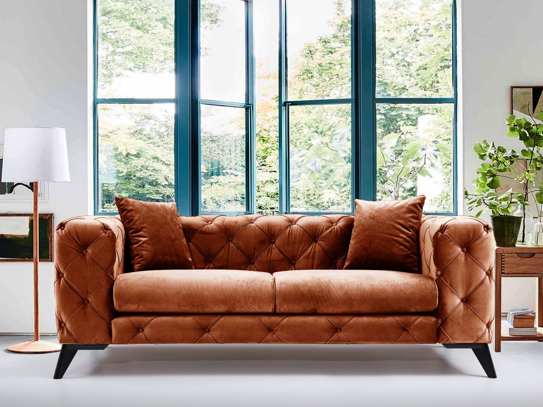 Chesterfield sofa Altadena 355 (Oranžinė)