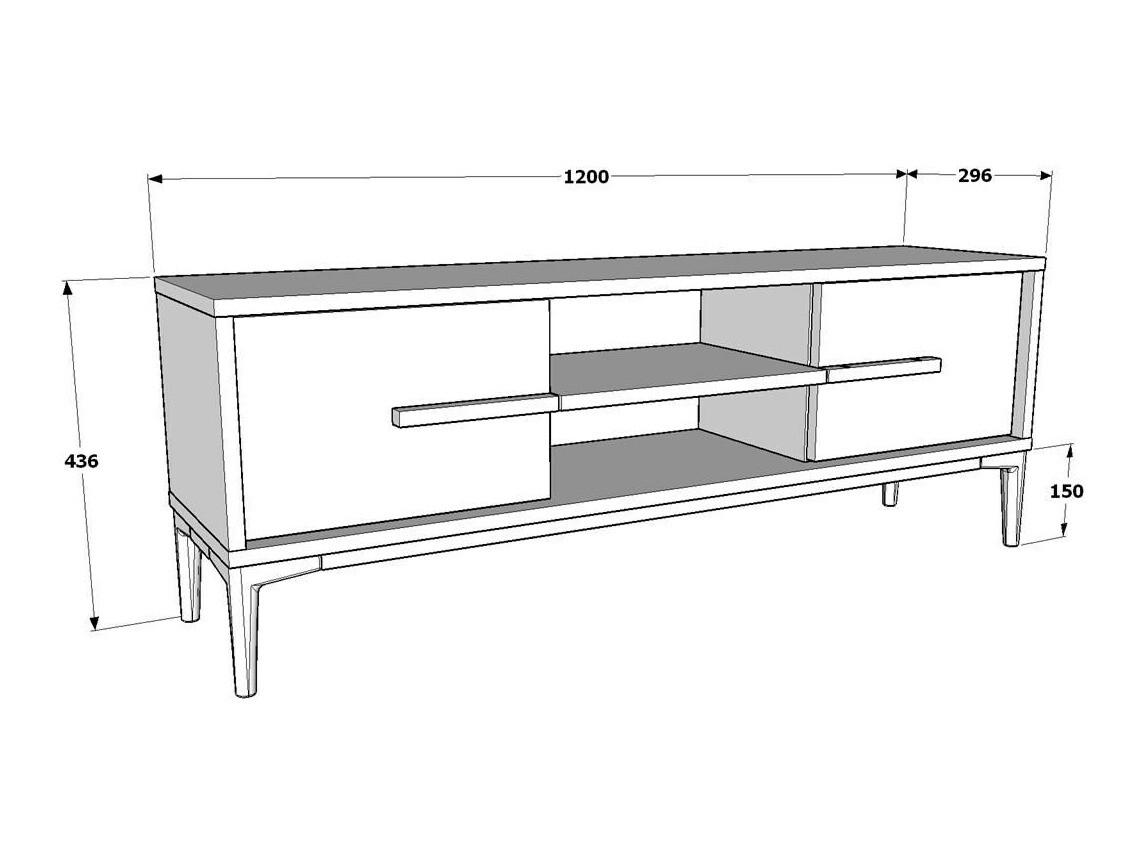 TV staliukas ST8283 su pažeista pakuote