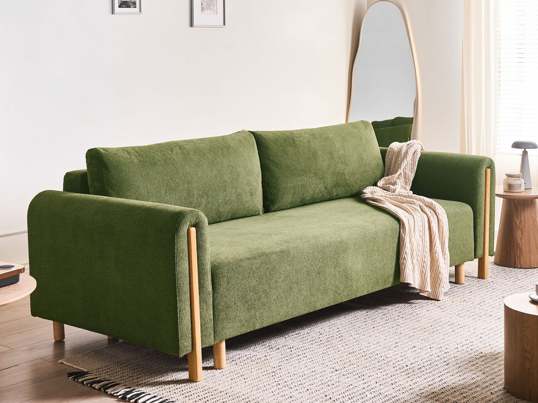 Sofa lova Berwyn 2936 (Žalia)