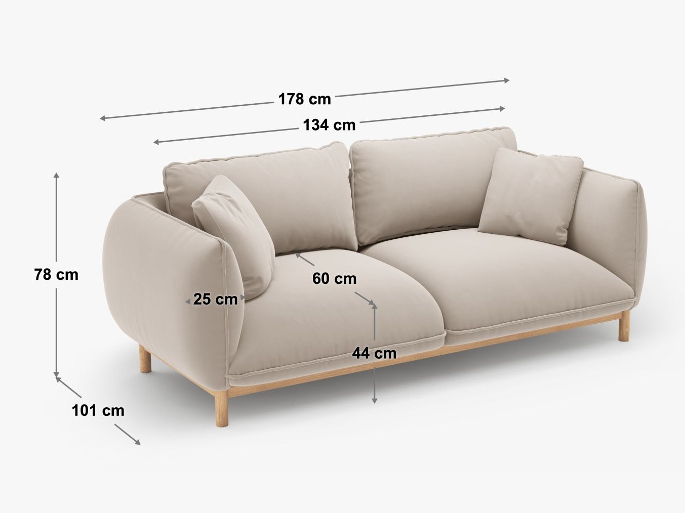 Sofa Romvese 100 (Wind 84)