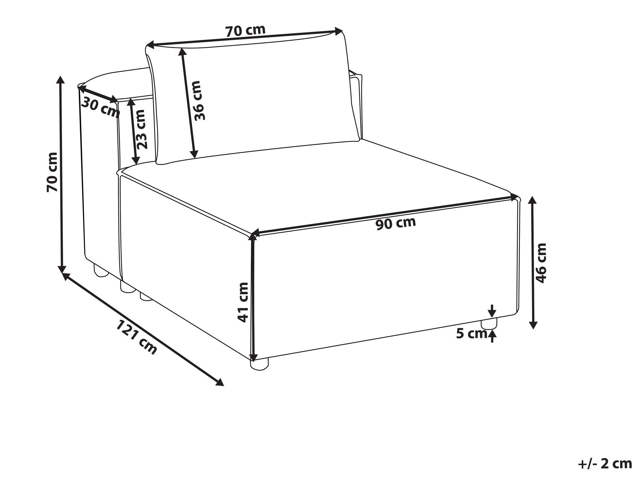 Modulinis fotelis Avialu 105 (Pilka)