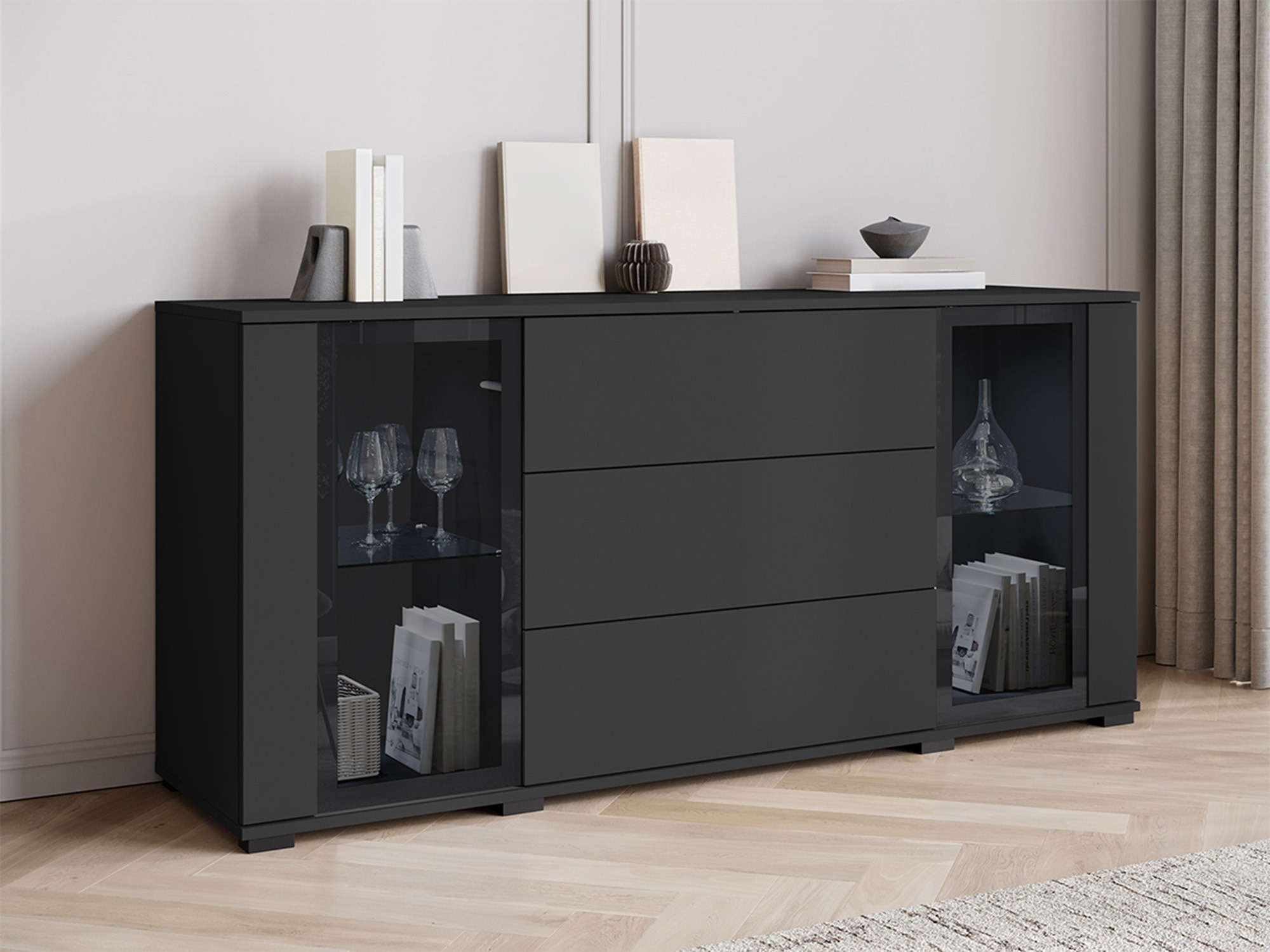 Komoda Torcame 101 (Juoda)