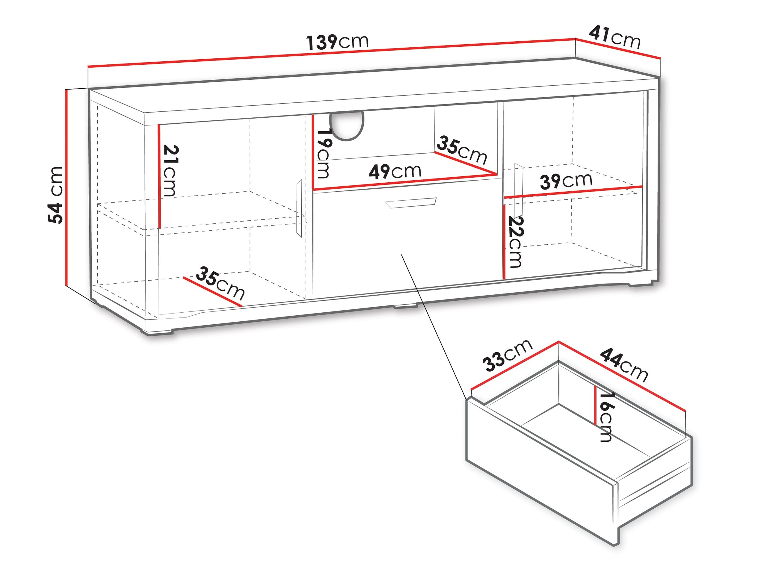 TV staliukas Elisale 105