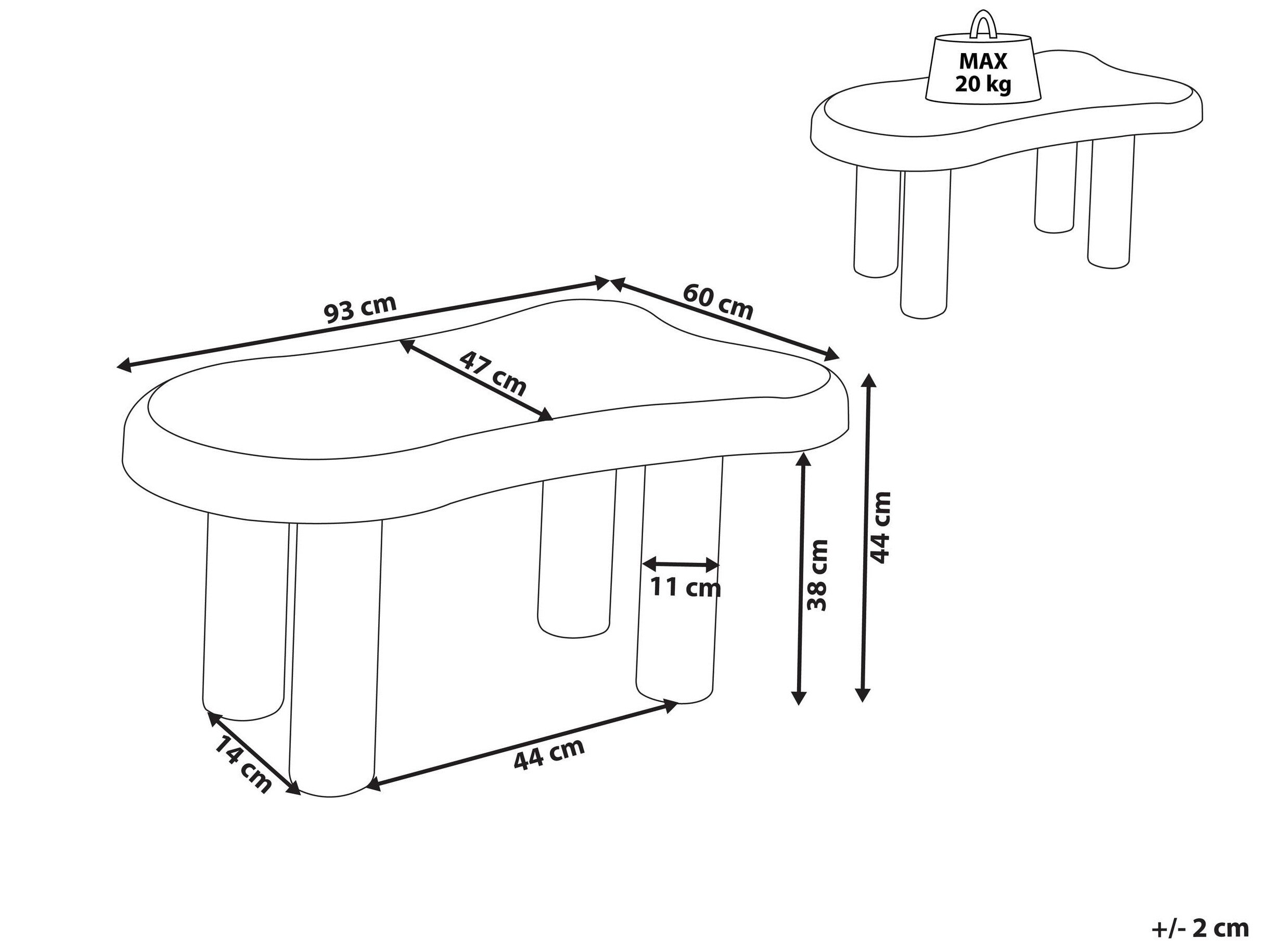 Žurnalinis staliukas Berwyn 2973