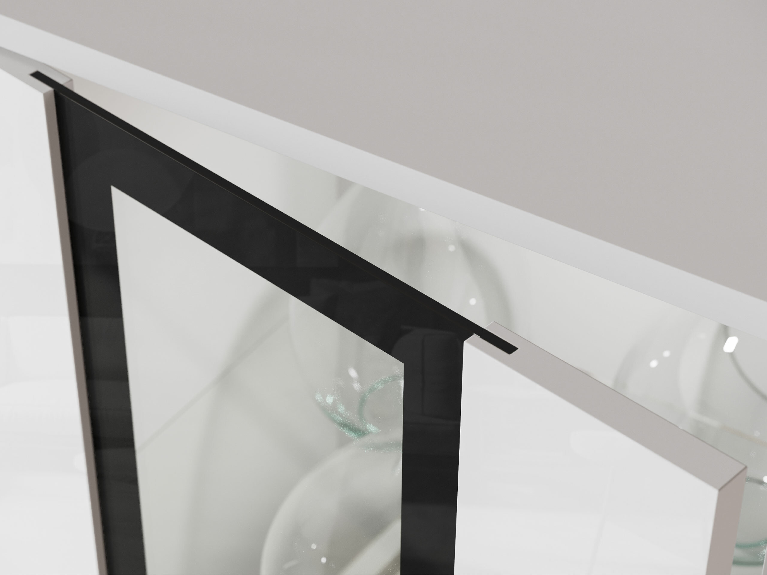 Svetainės komplektas Torcame 103 (Balta + Blizgi balta)