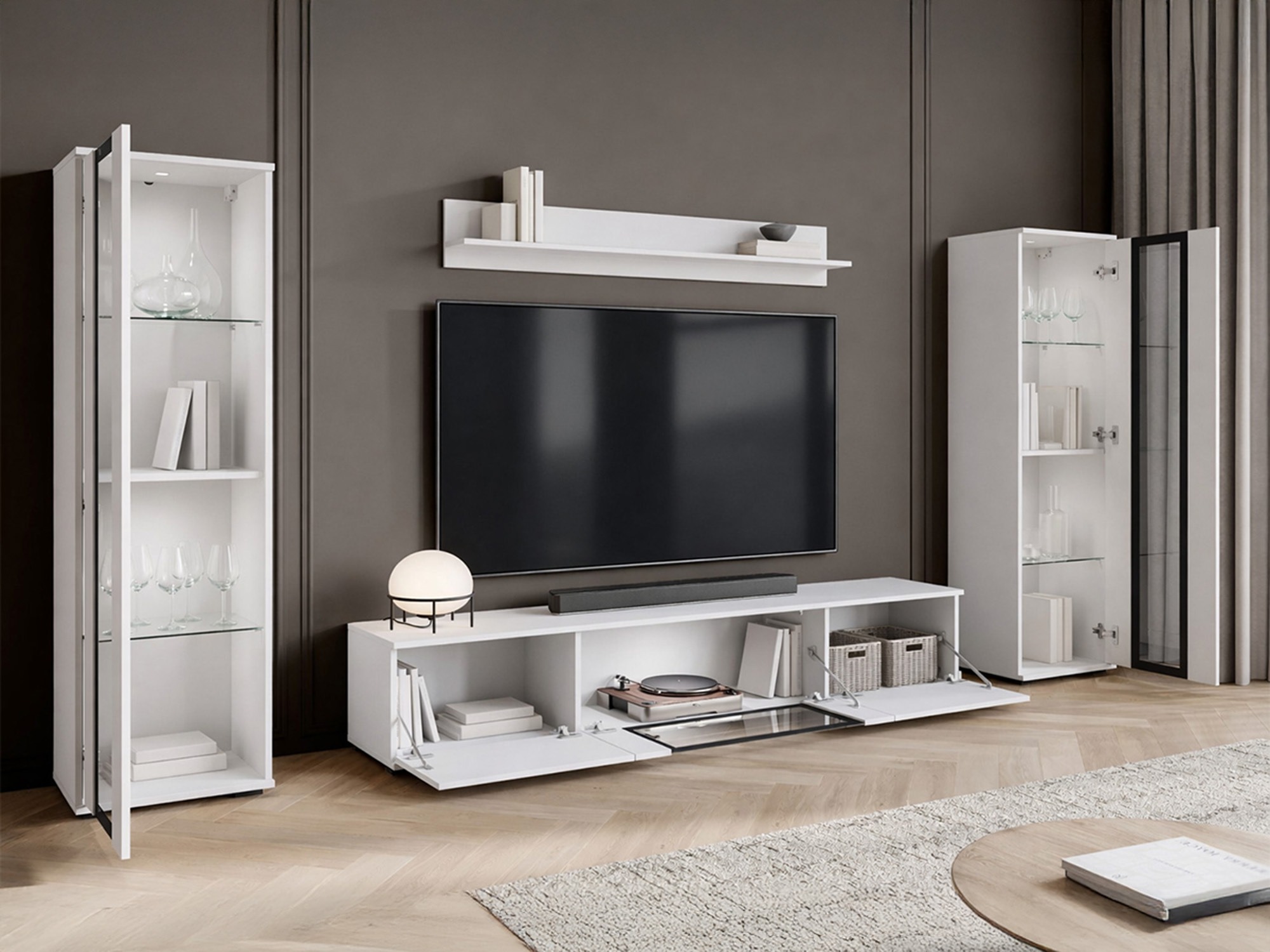 Svetainės komplektas Torcame 103 (Juoda)