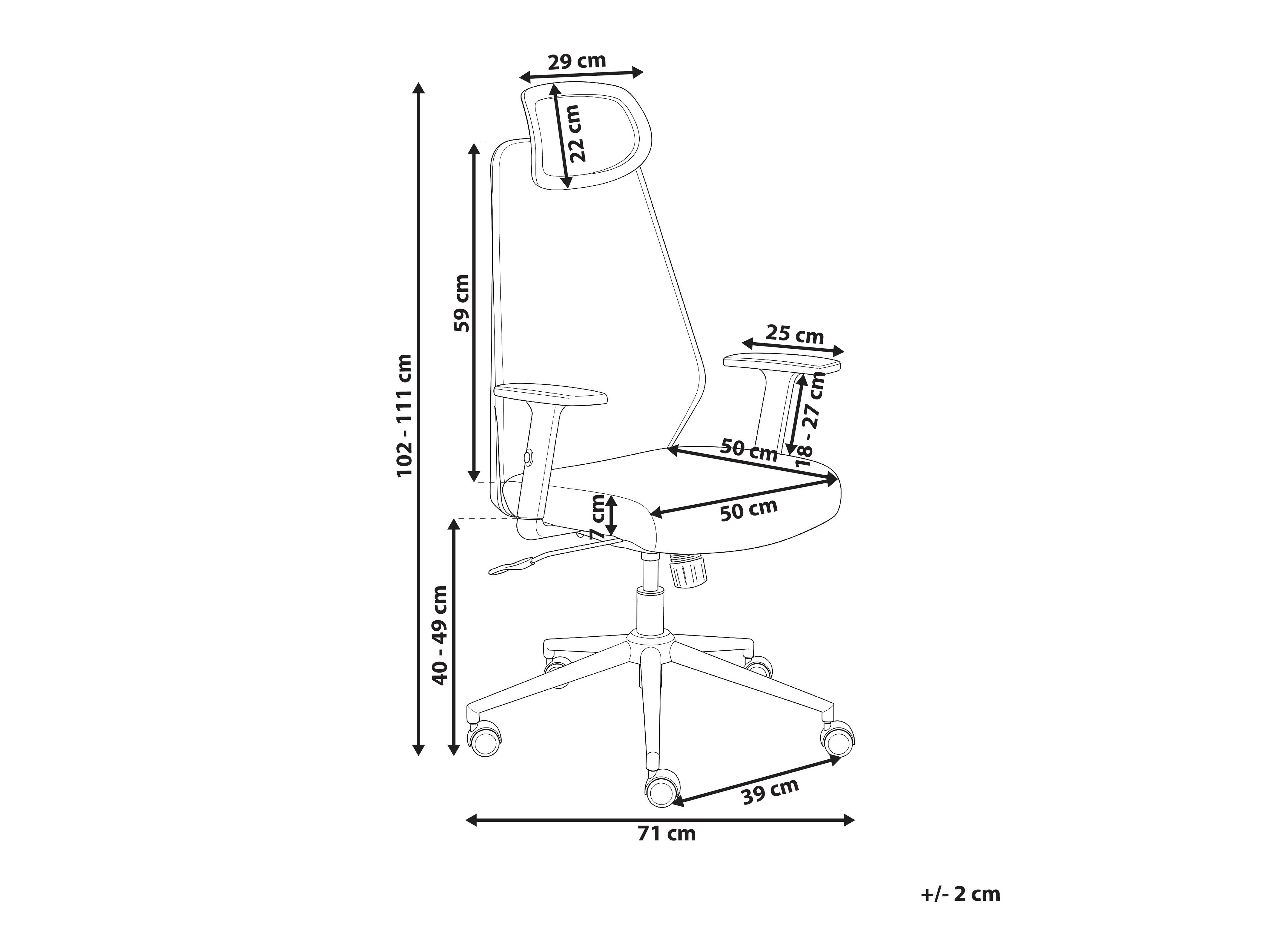Biuro kėdė Berwyn 2967 (Juoda + Raudona)