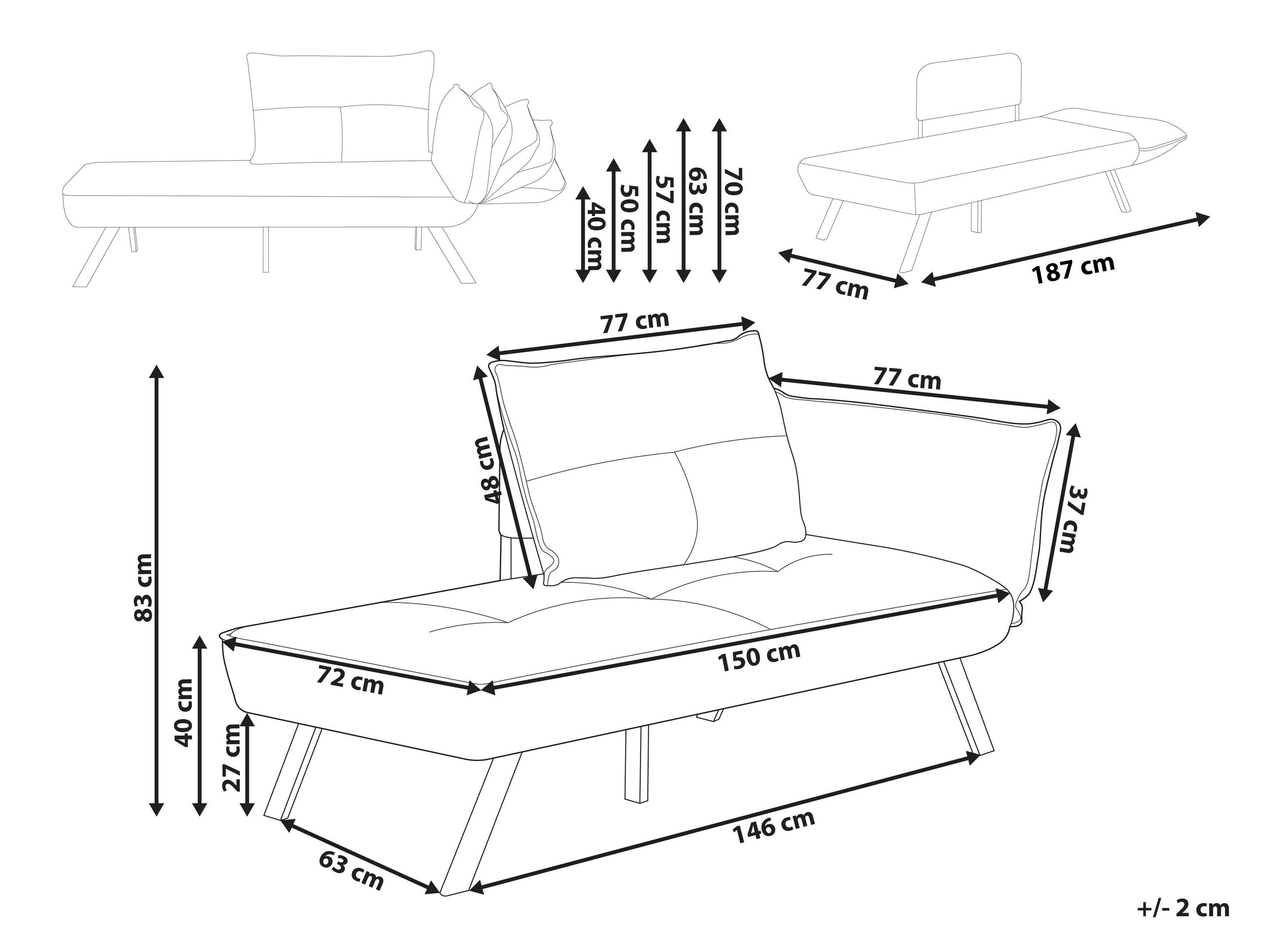 Kušetė Berwyn 2968 (Taupe)