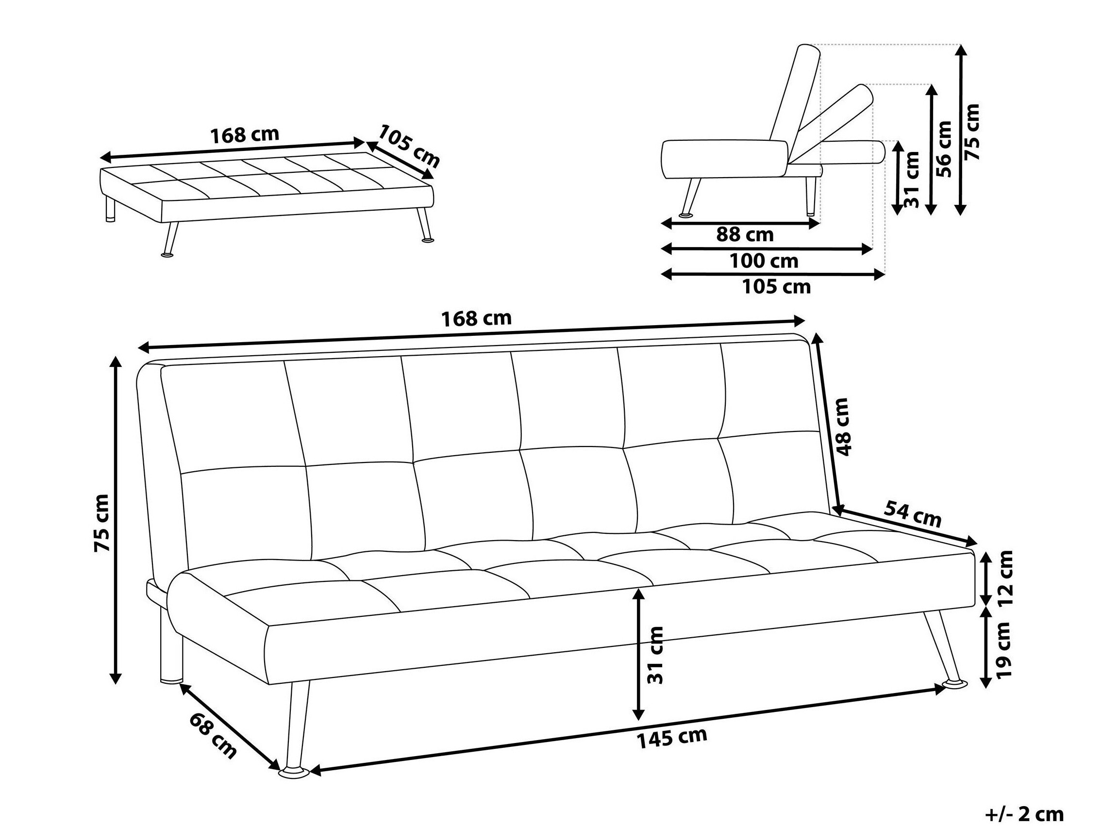 Sofa lova Berwyn 1989 (Ruda)