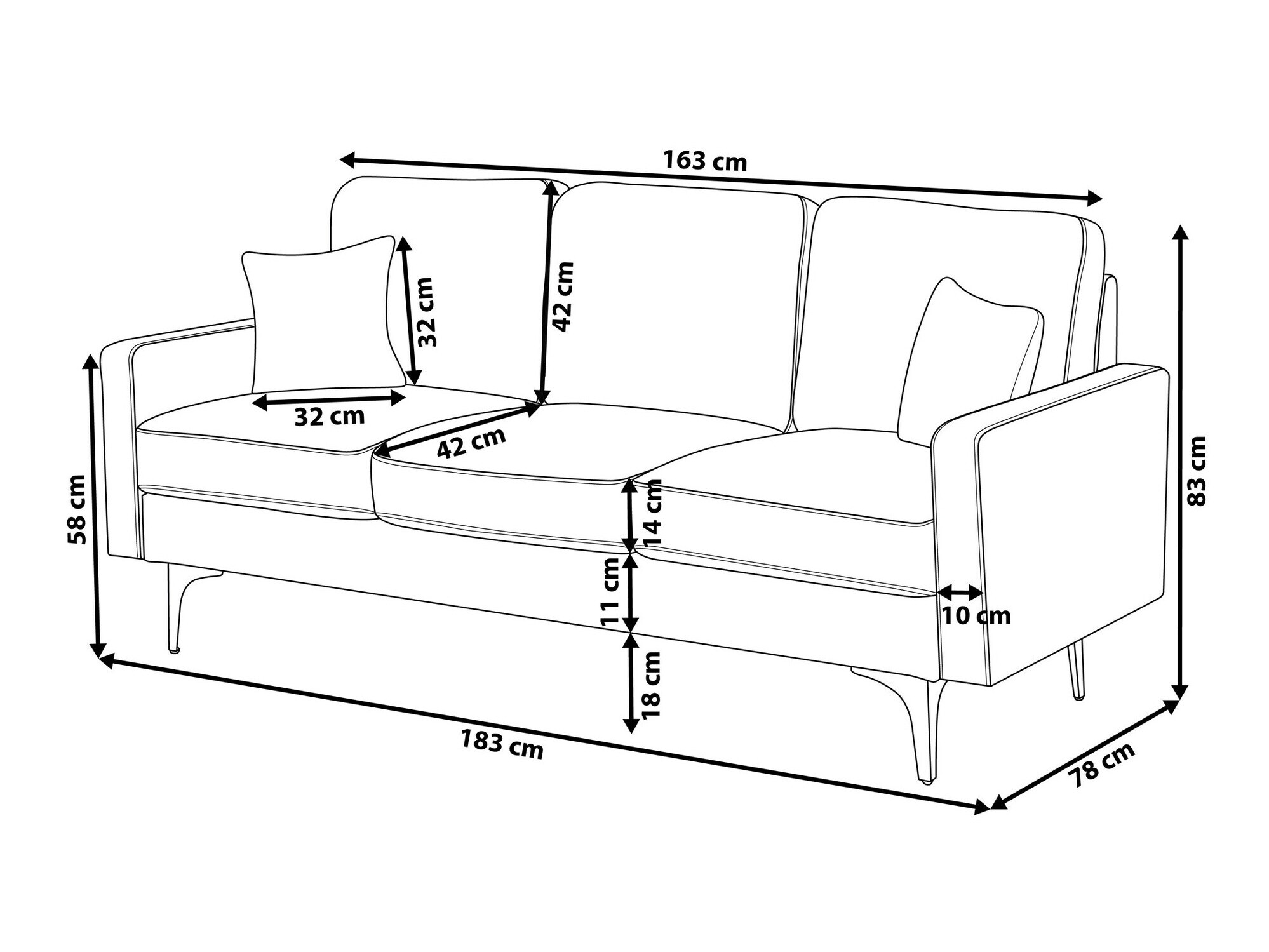 Sofa Berwyn 1258 (Ruda)