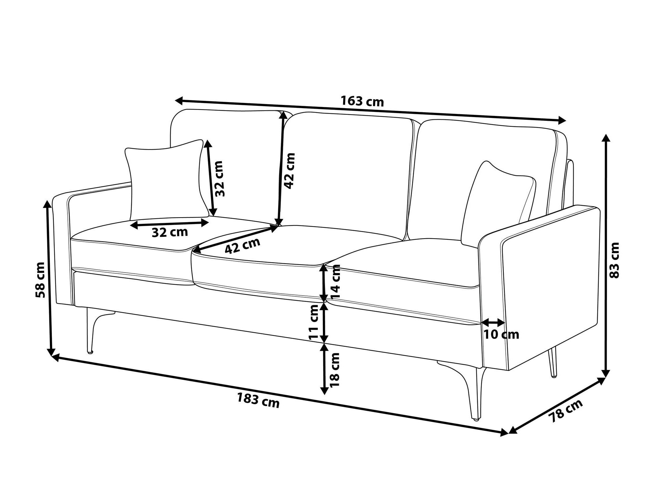 Sofa Berwyn 1258 (Smėlinė)