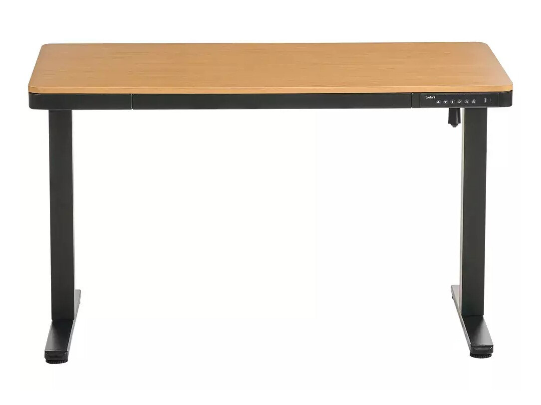 Reguliuojamo aukščio darbo stalas Berwyn 2994 (Juoda + Šviesi ruda)
