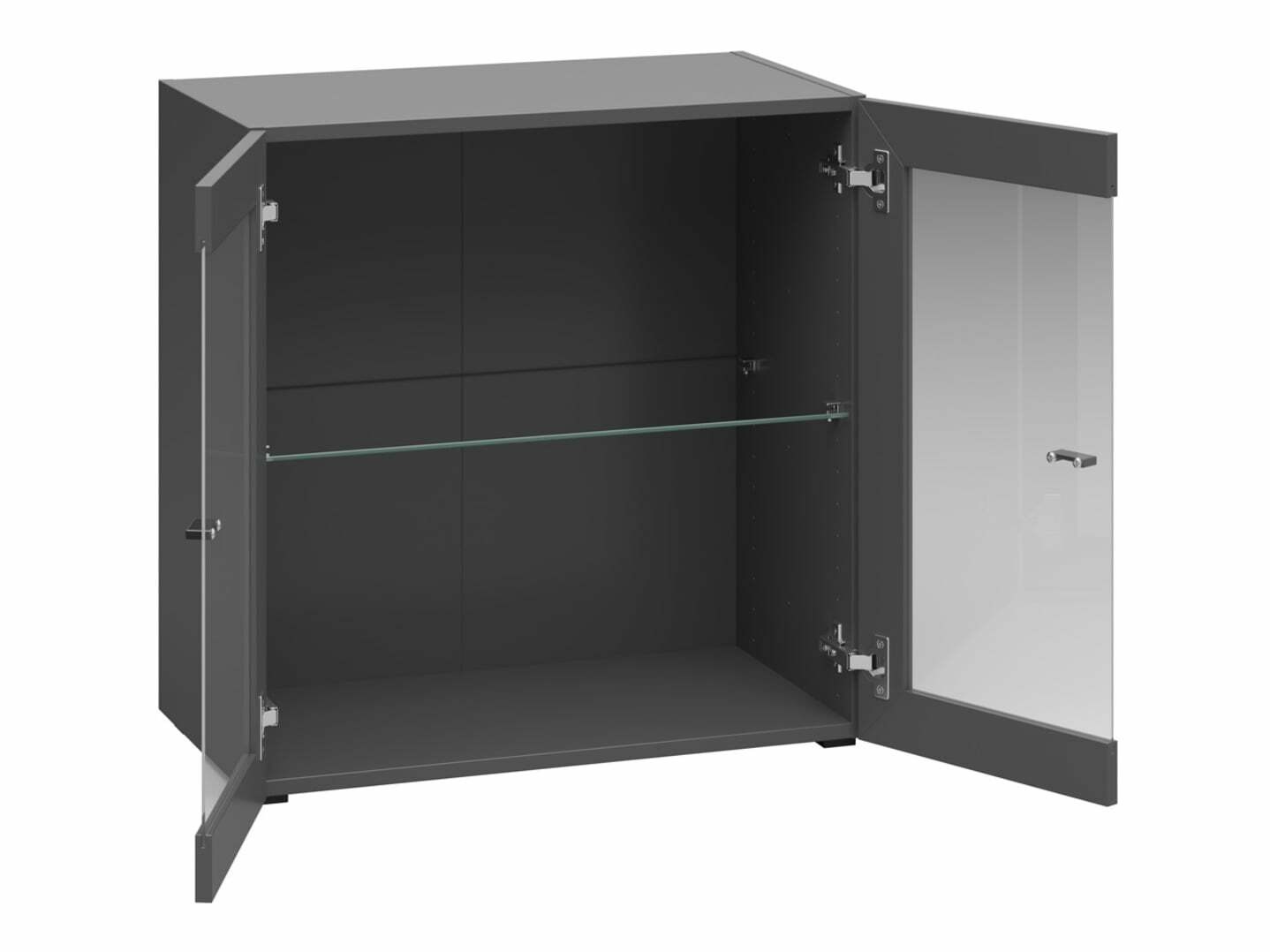 Svetainės komplektas Merciru 114 (Balta + Grafitas)