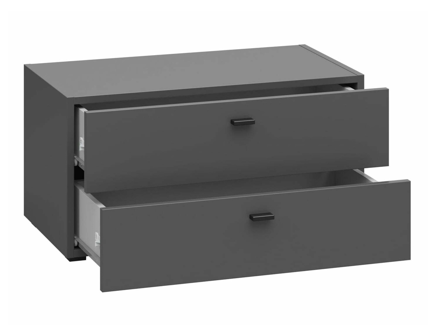 Svetainės komplektas Merciru 114 (Balta + Grafitas)